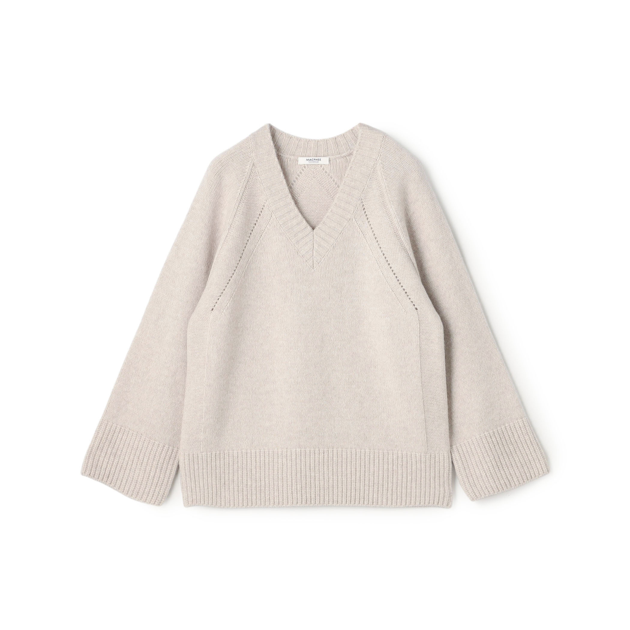 【WEB先行予約】ラムカシミヤ Vネックプルオーバー