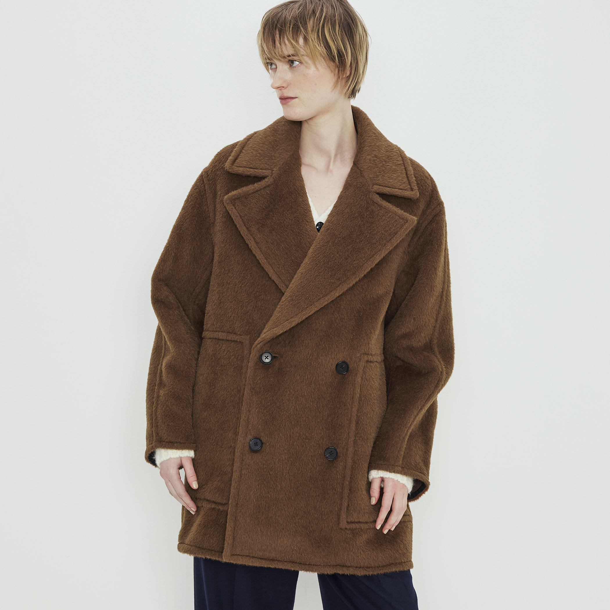 ルネ♡ベビーアルパカ　ワンピースコート ルネ】ベビーアルパカ♡ふわふわ♡ワンピースコート Information