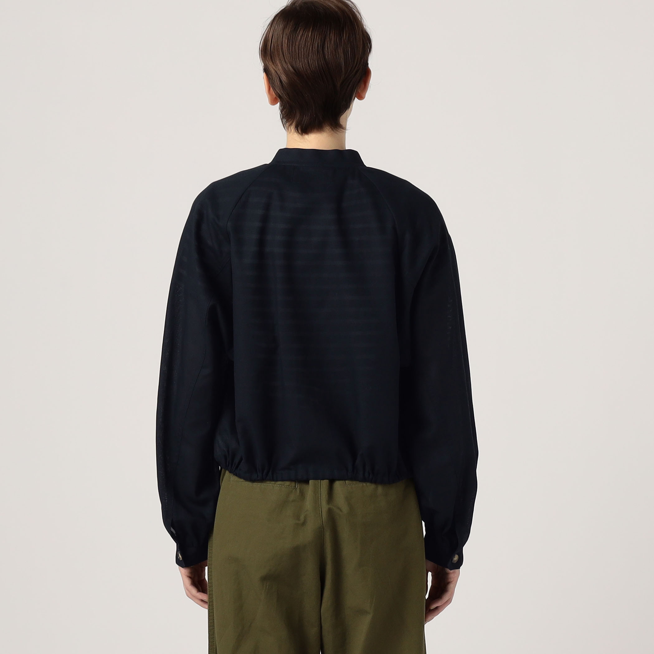 MACPHEE ポリステルコットンメモリークロス アノラックパーカ