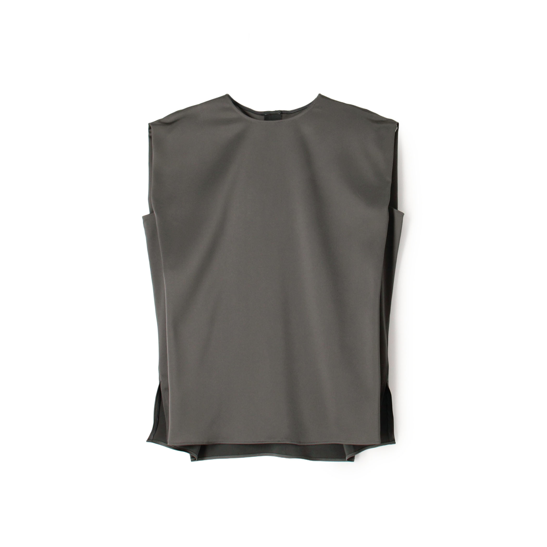 ノーブルサテン ノースリーブブラウス