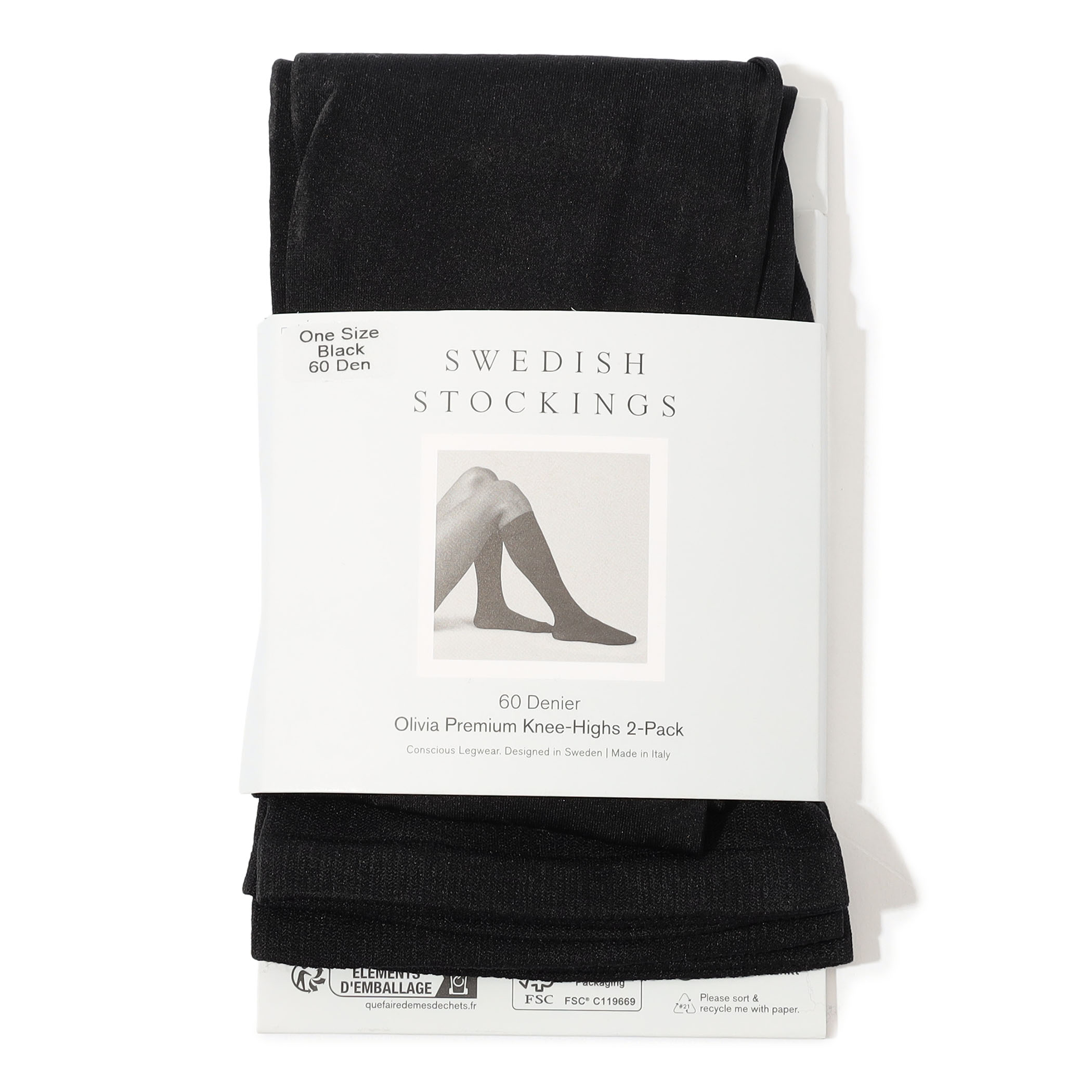 SWEDISH STOCKINGS 2-Pack Olivia knee-Highs ニーハイソックス