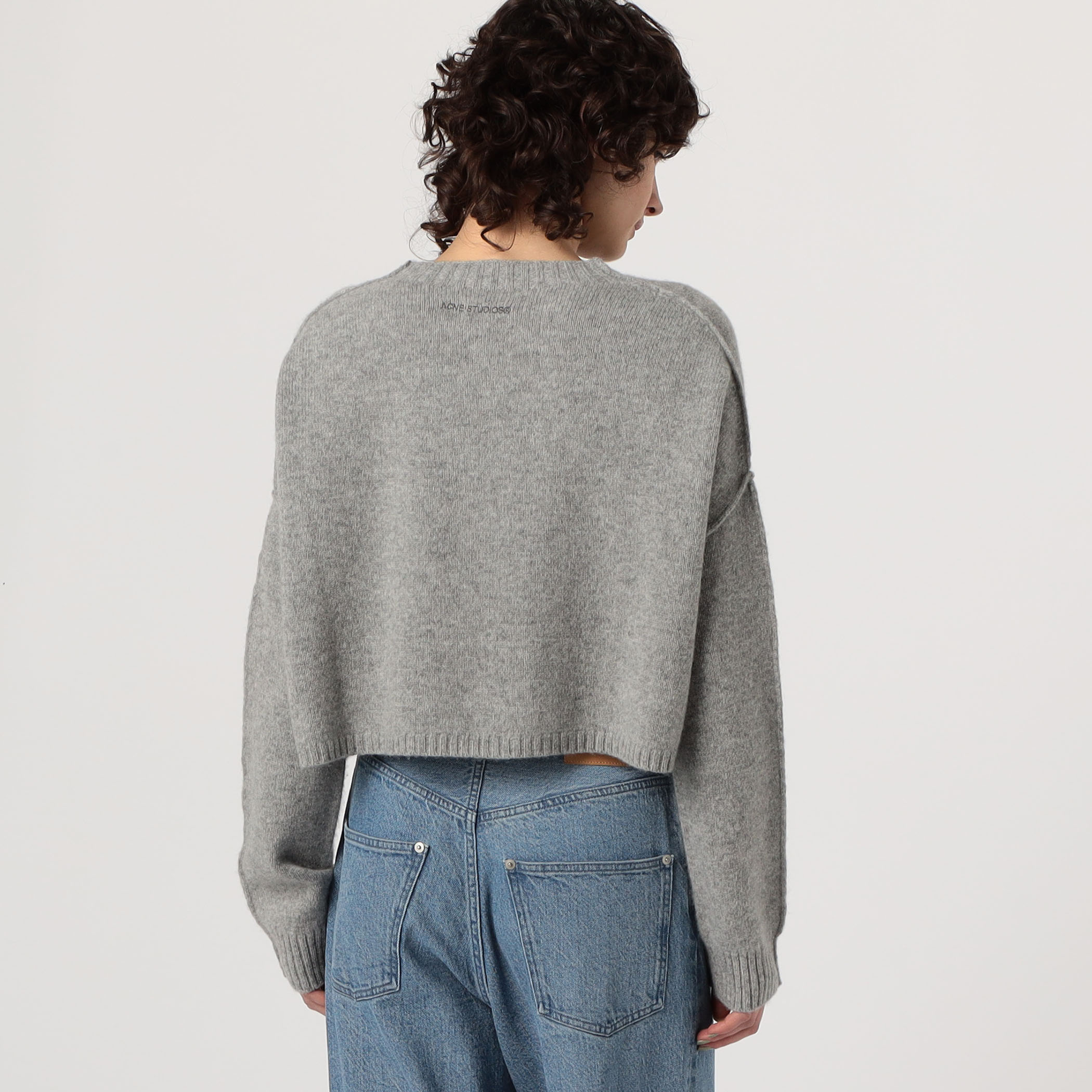 国内発】ACNE STUDIOS ウールブレンド クロップド セーター