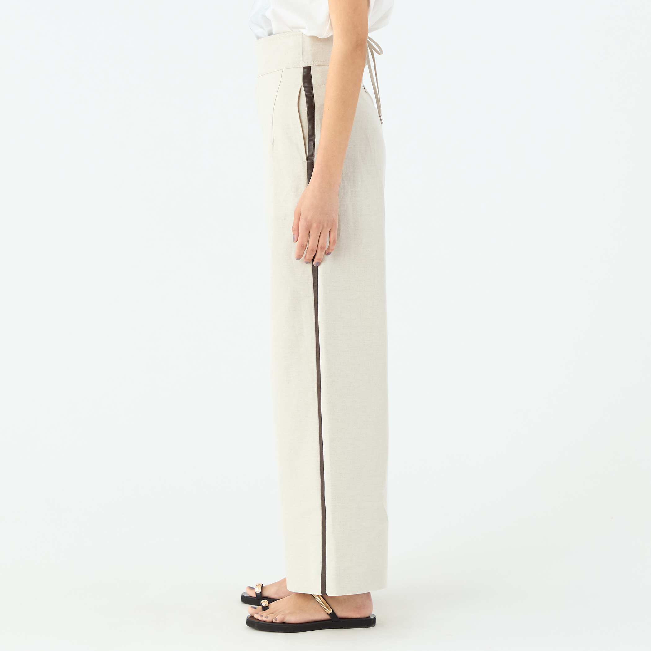 タイニーヘリンボーン ハイウエストパンツ｜トゥモローランド 公式通販