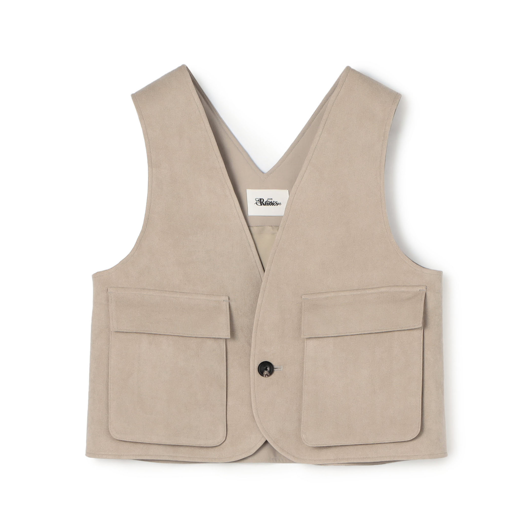 Edition×THE RERACS Collaboration Label V NECK POCKET VEST