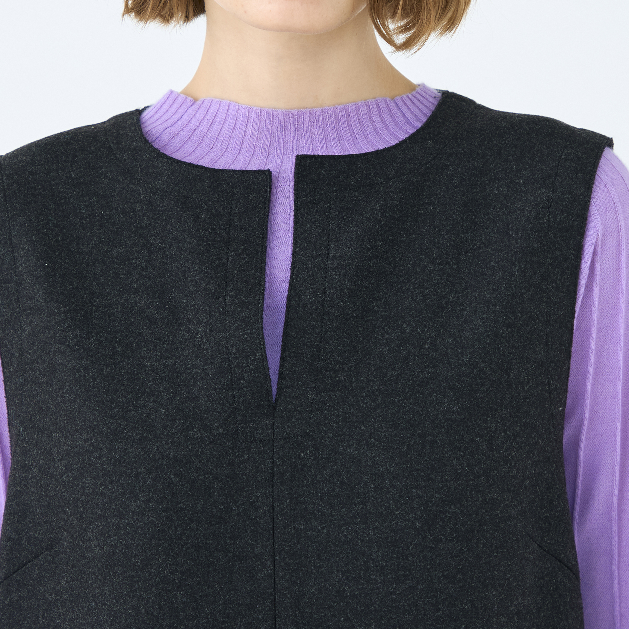 ミックスミルドジャージー コクーンライクワンピース