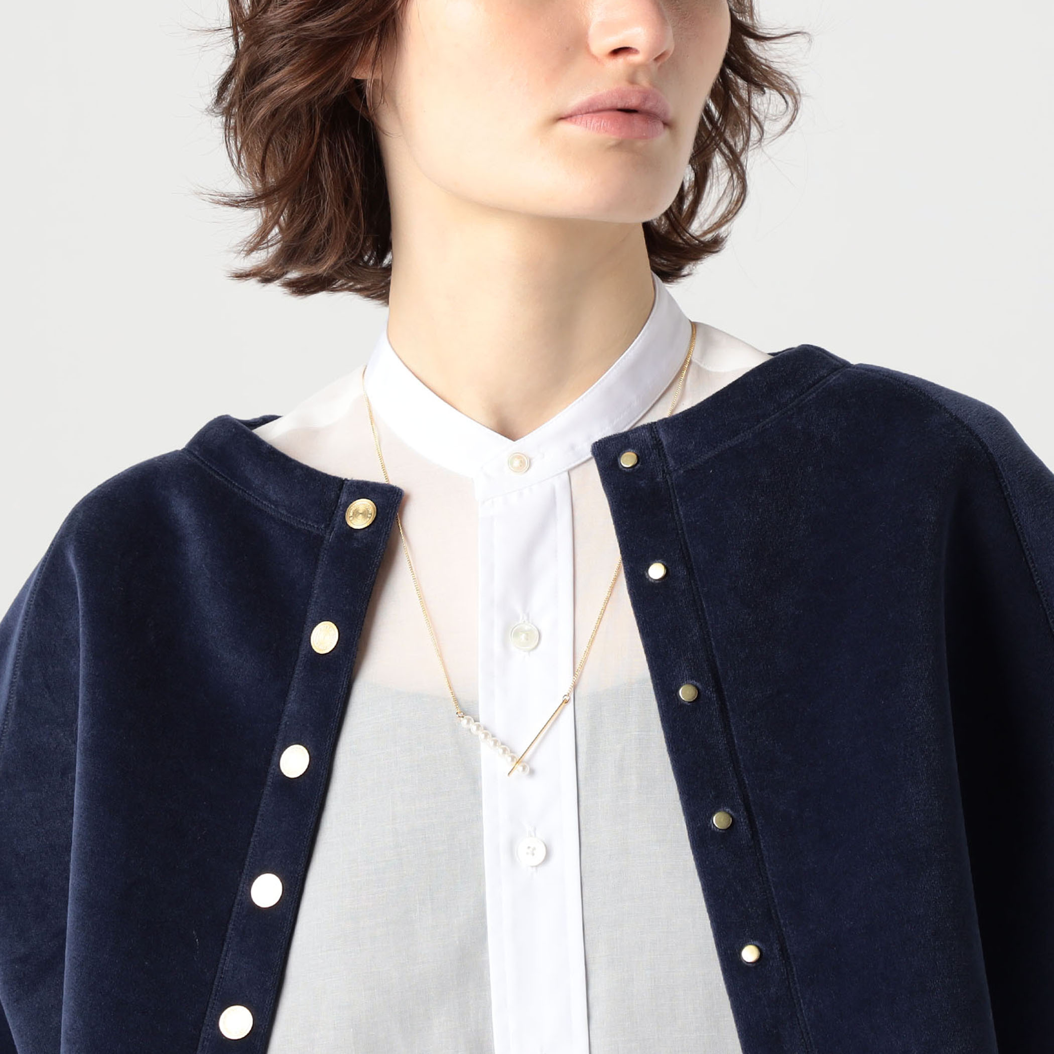 別注】januka×TOMORROWLAND NEW V パールネックレス