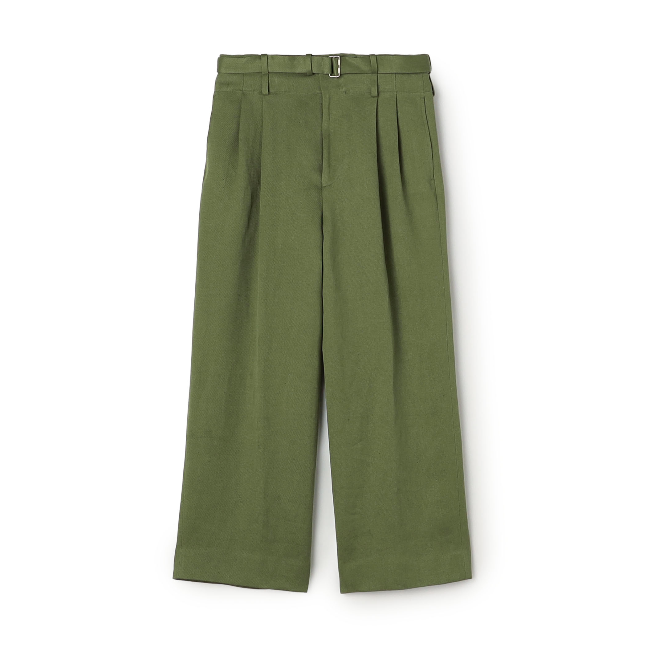 リネンツイル 2タックワイドパンツ