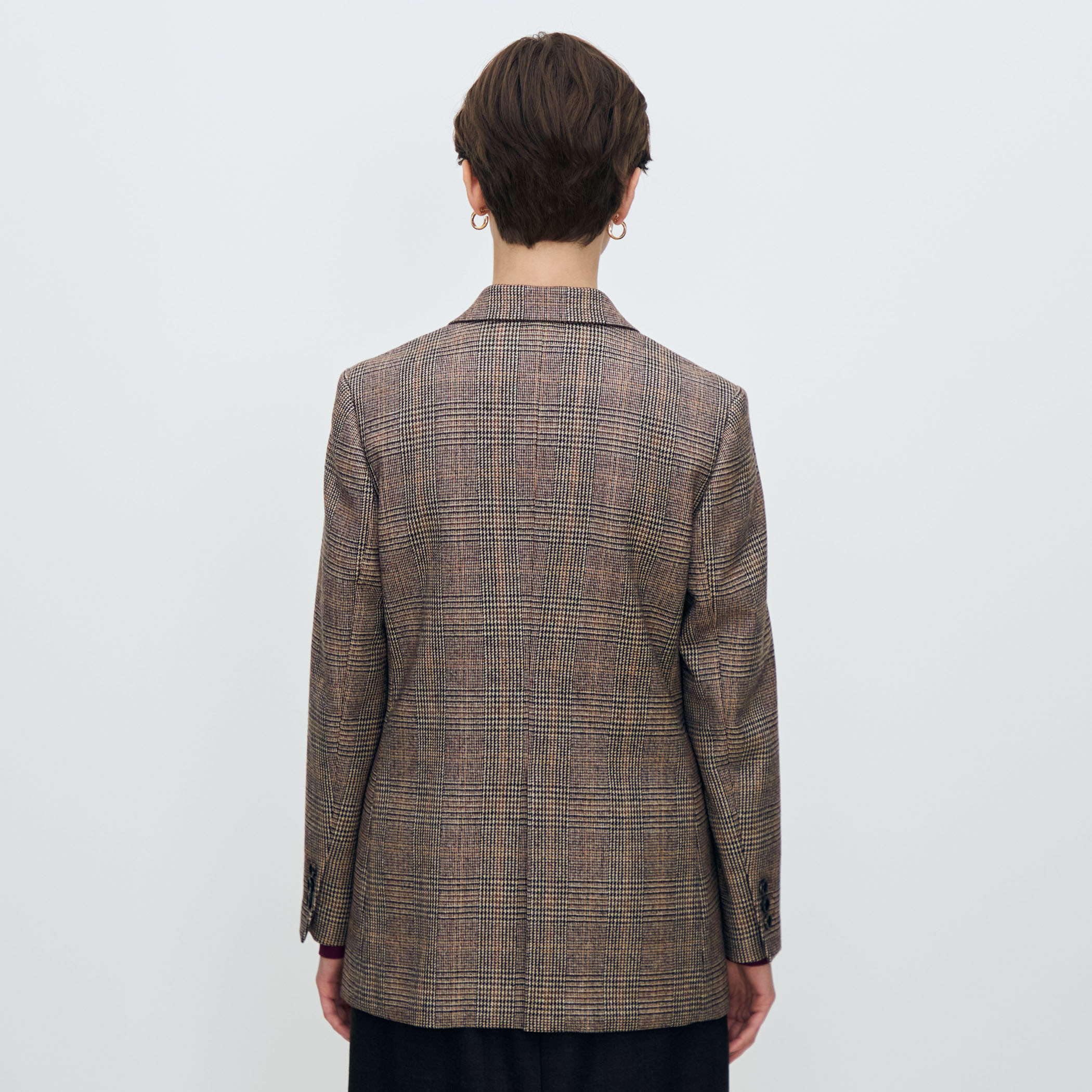 シックバーガンディー ダブルブレストジャケット｜トゥモローランド