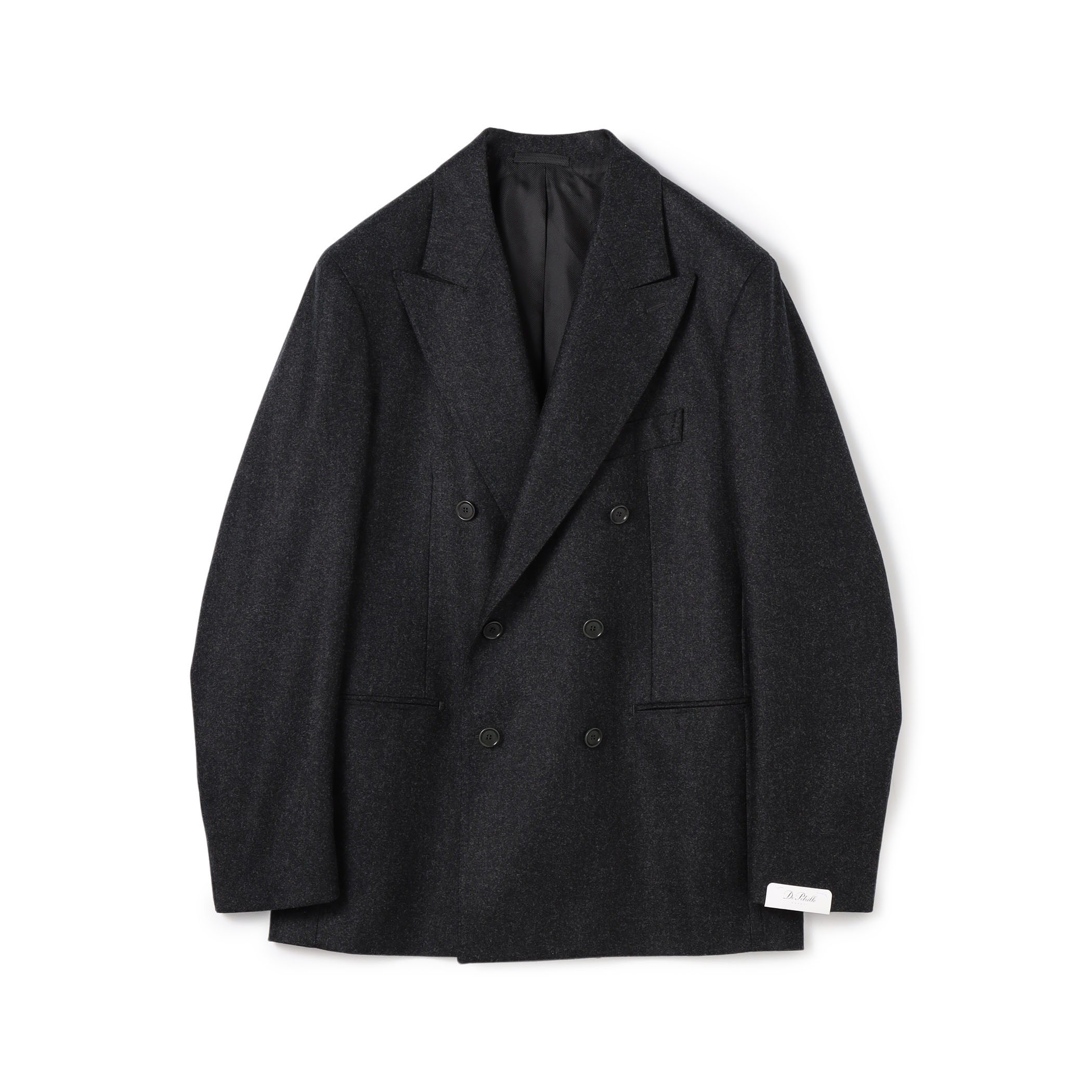 【別注】De Petrillo SIBILLA ウールフランネル ダブルブレステッド6Bジャケット