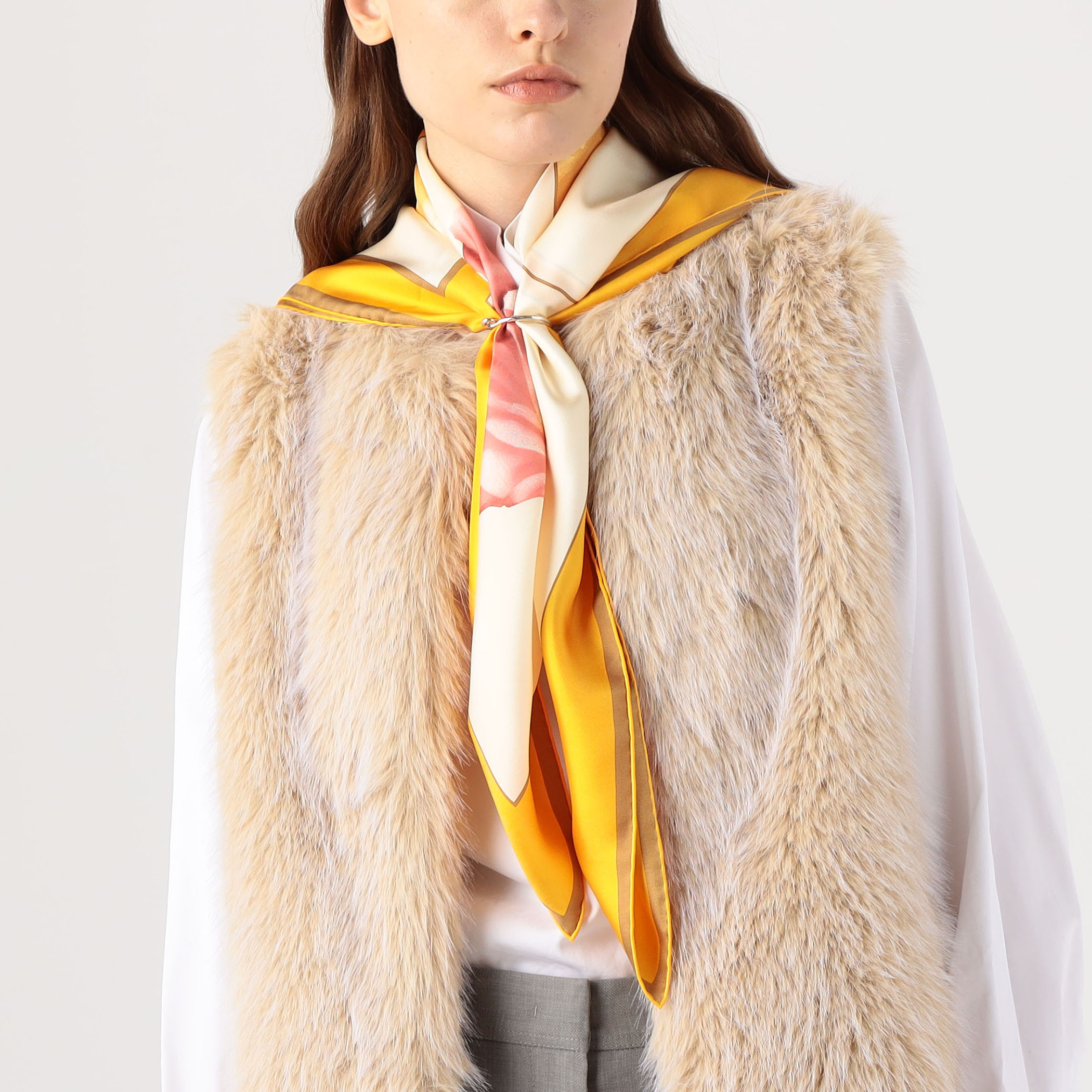 TOMORROWLAND FLAME FLOWER シルクスカーフ｜トゥモローランド