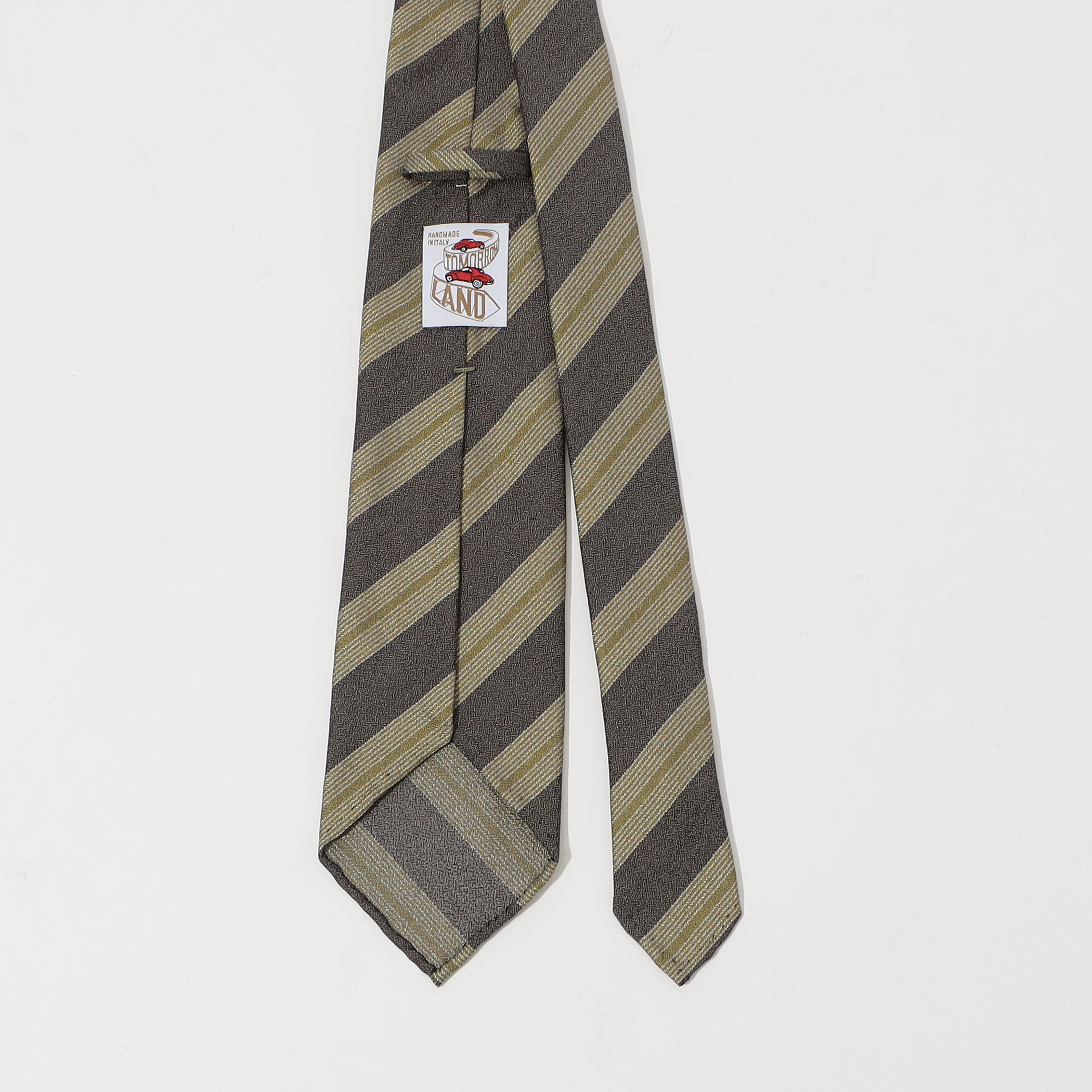 TOMORROWLAND オリーブストライプネクタイ item19b7ecdc83b811f08a0a0242ac