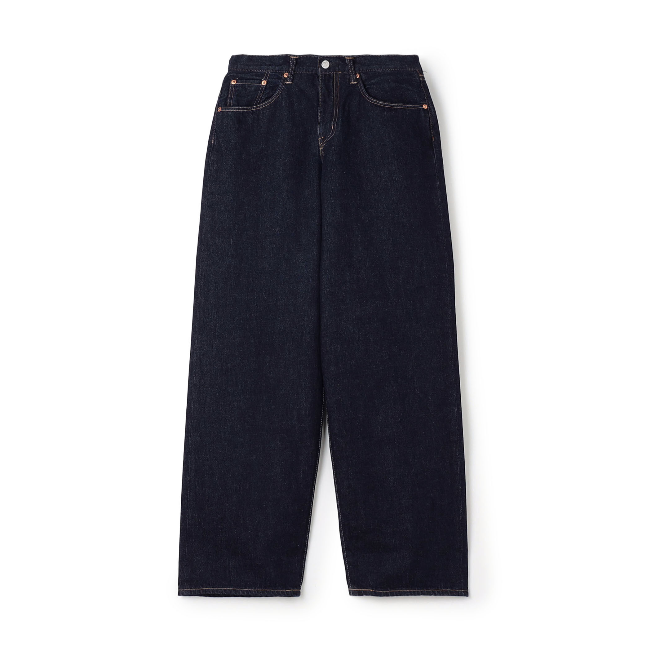 【別注】EDWIN WIDE STRAIGHT ONE WASHED デニムパンツ