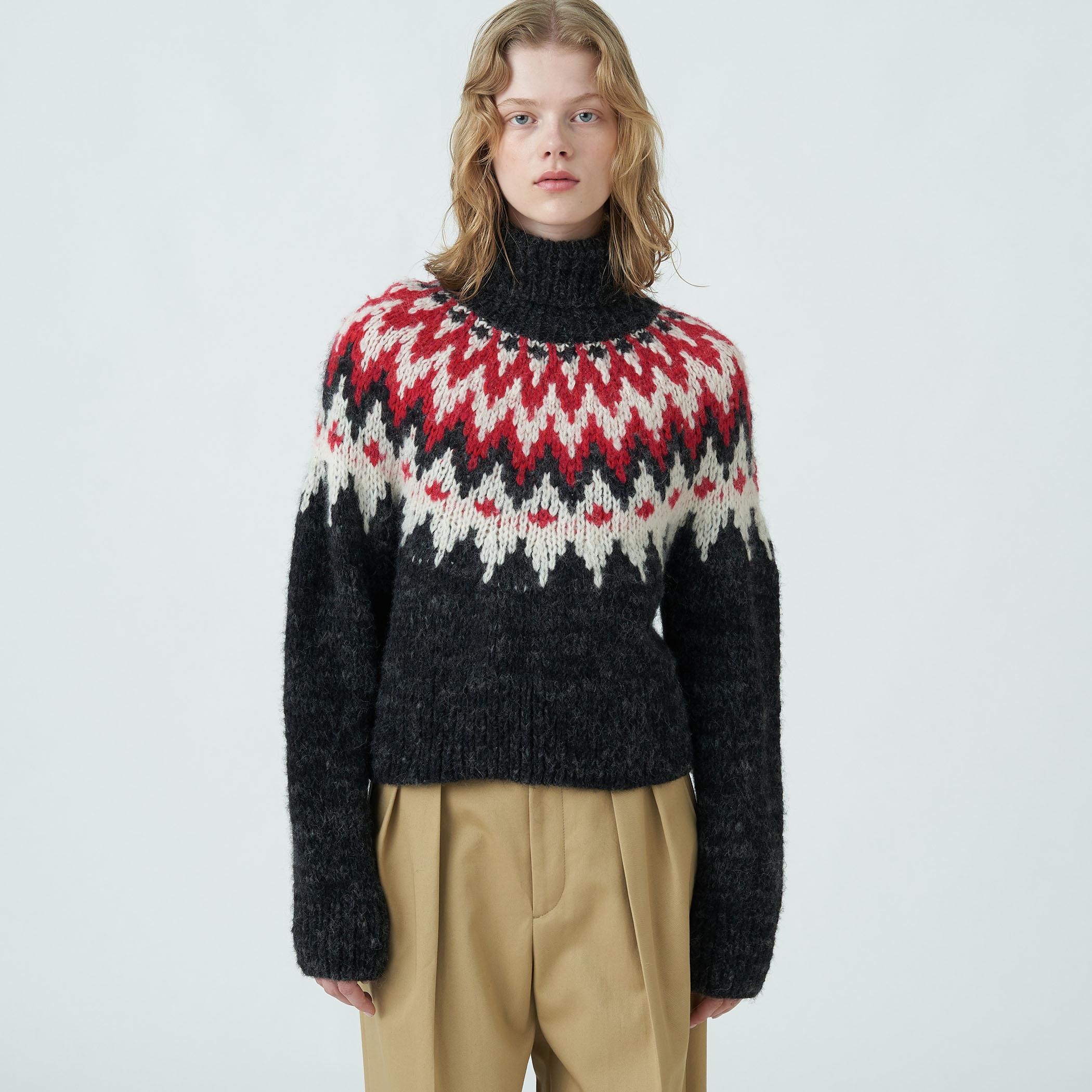 DEUXIEME CLASSE - MACPHEE オーバーサイズ ハイネック ニット セーター プルオーバー DEUXIEME CLASSE - MACPHEE オーバーサイズ ハイネック ニット