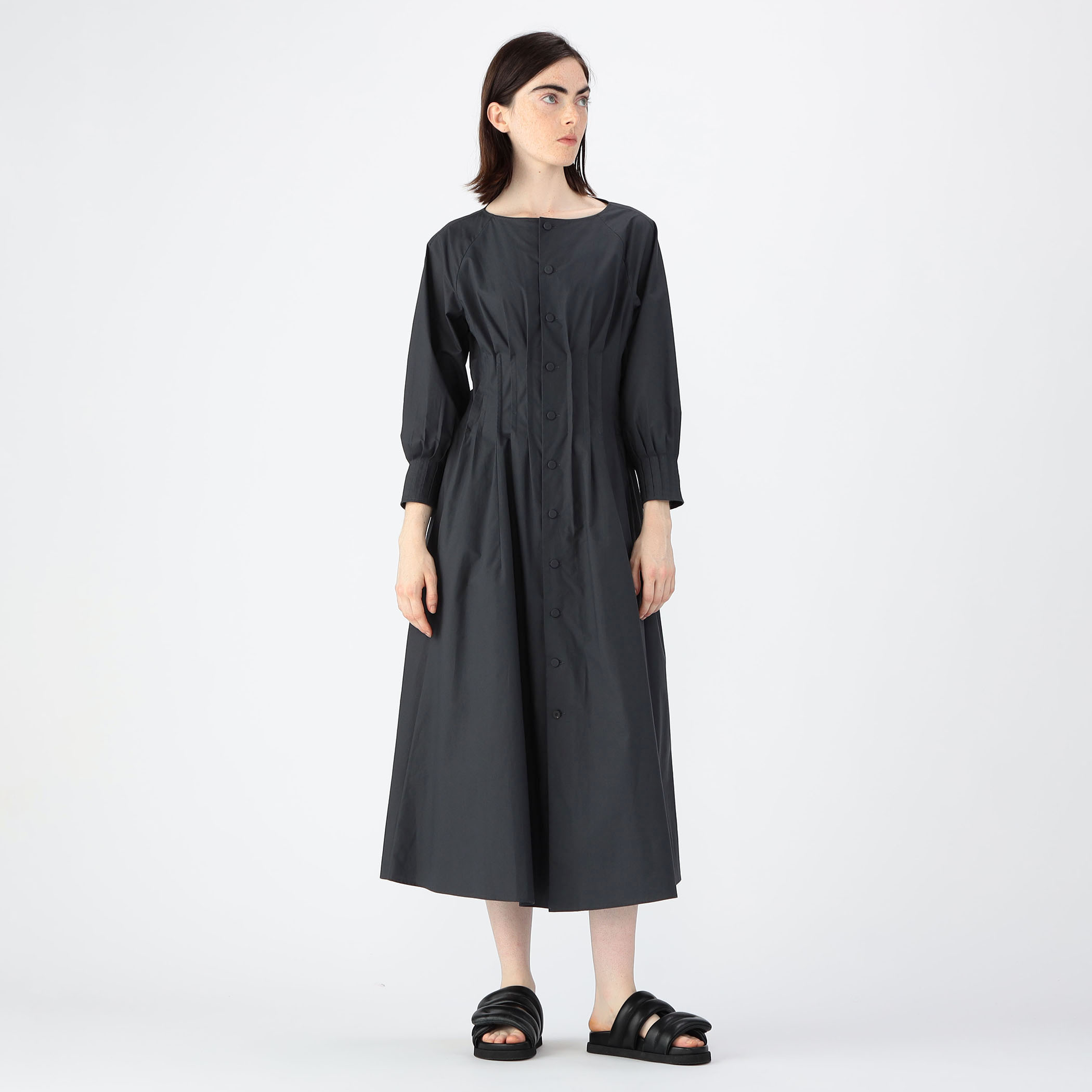 CABaN コットンシルクタイプライター ワンピース CABaN コットンシルクタイプライター ワンピース