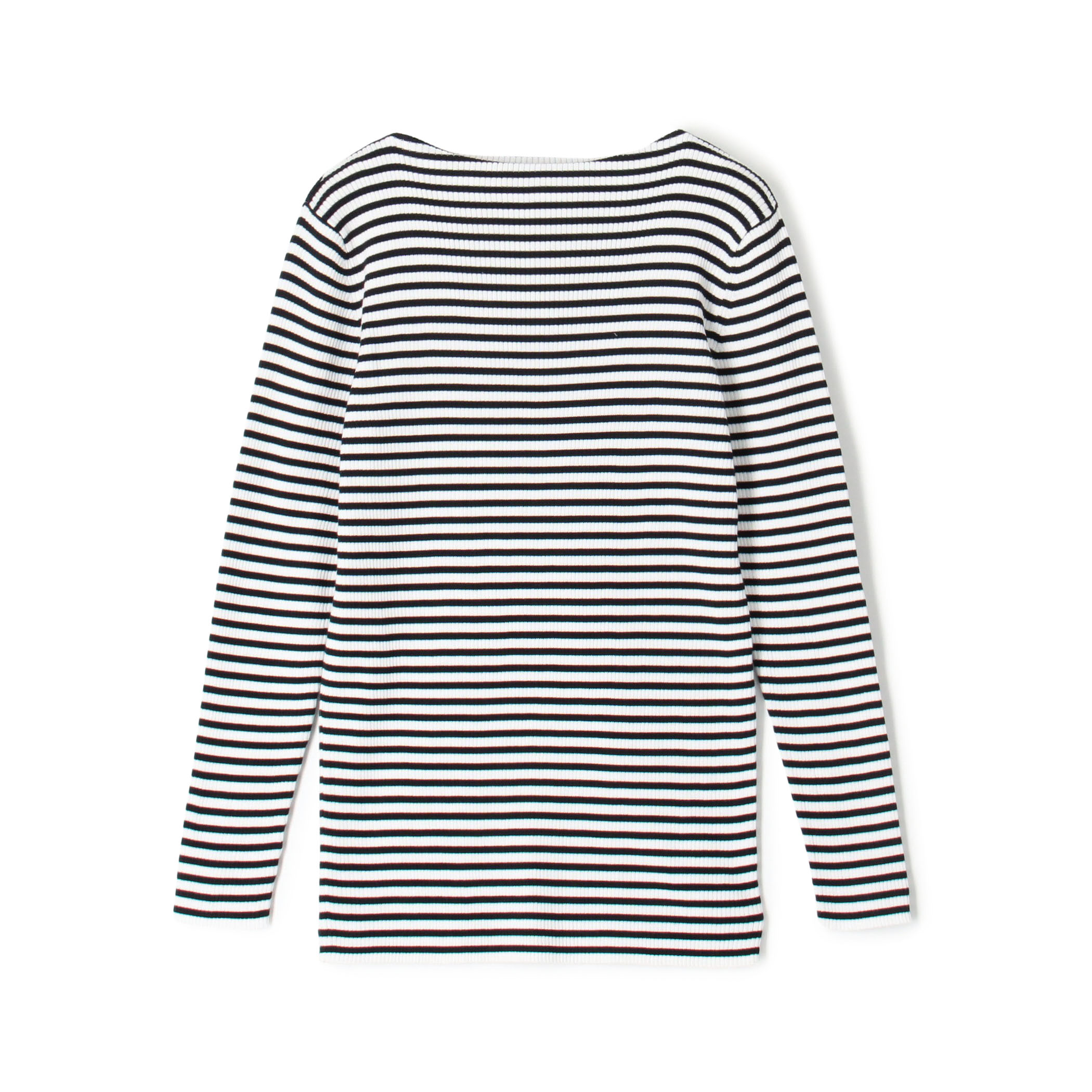 ギザコットンリブ ボートネックプルオーバー