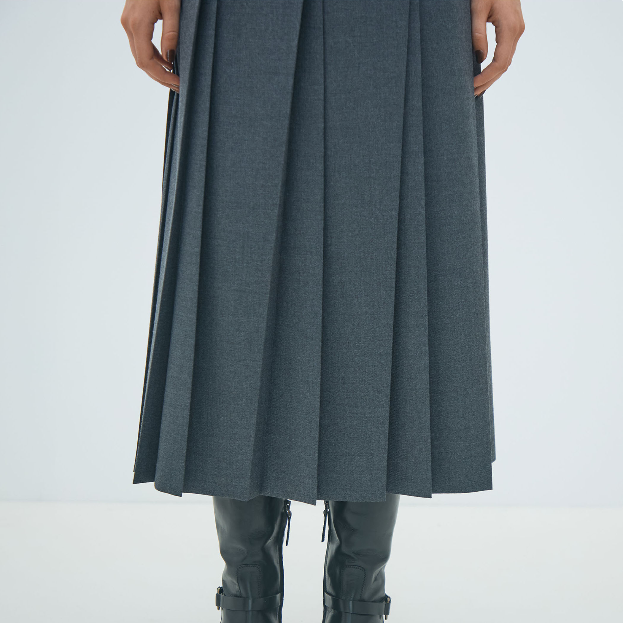 豪華おまけ付き　新品　ドゥロワー　ウールプリーツ　スカート　サイズ36 ウールナチュラルストレッチ プリーツスカート｜トゥモローランド 公式通販