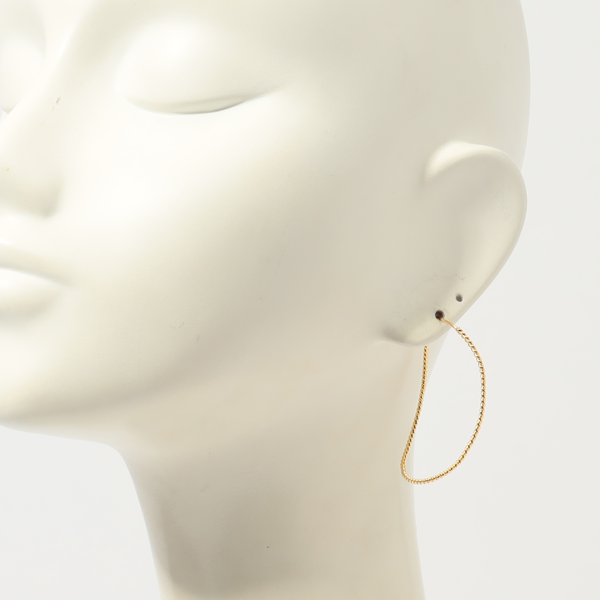BAR Jewellery TWISTED CONTOUR ゴールド ピアス