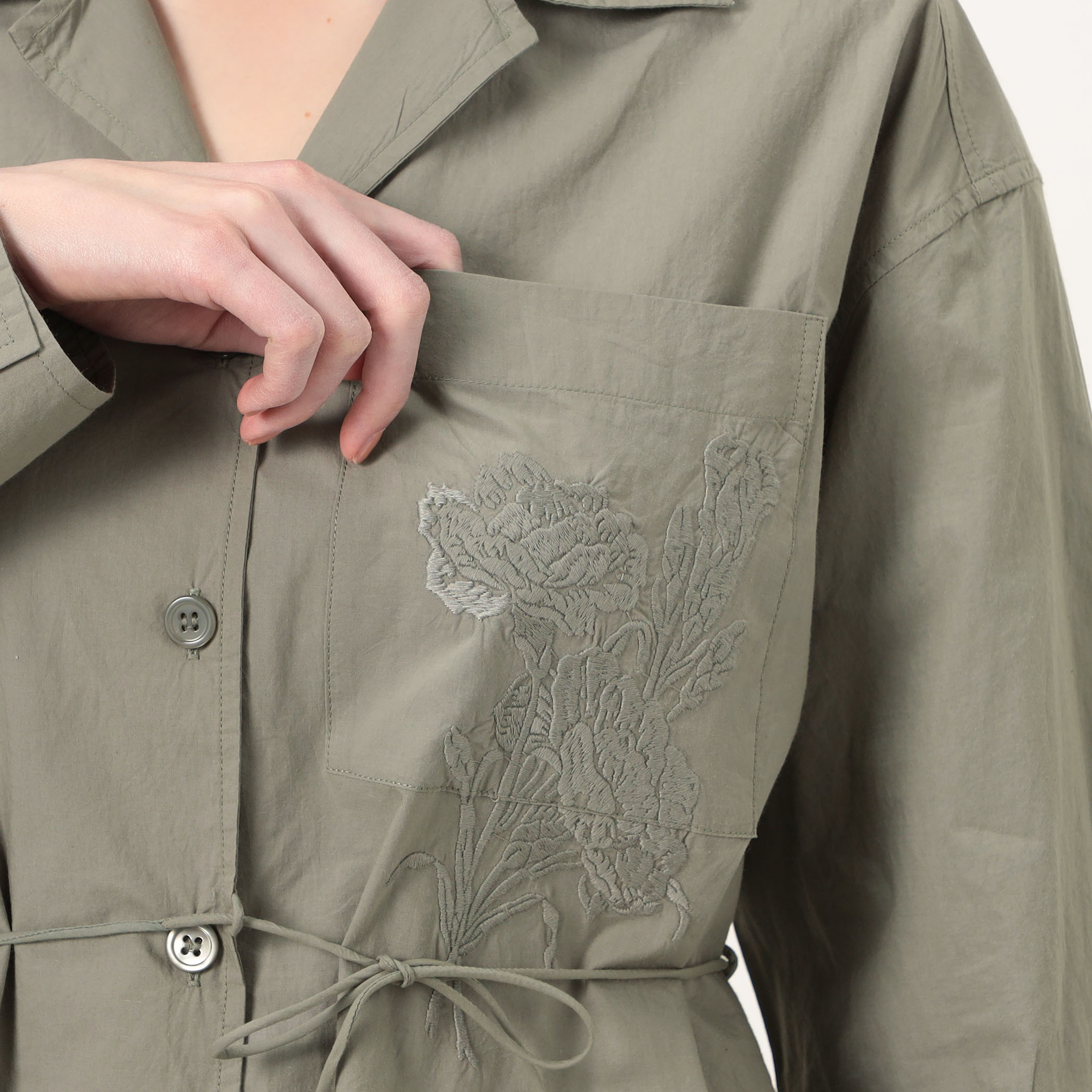 styling/ エンブロイダリーオーバーシャツジャケット 新品 オフィシャルサイト限定】コットンエンブロイダリーオーバーシャツ