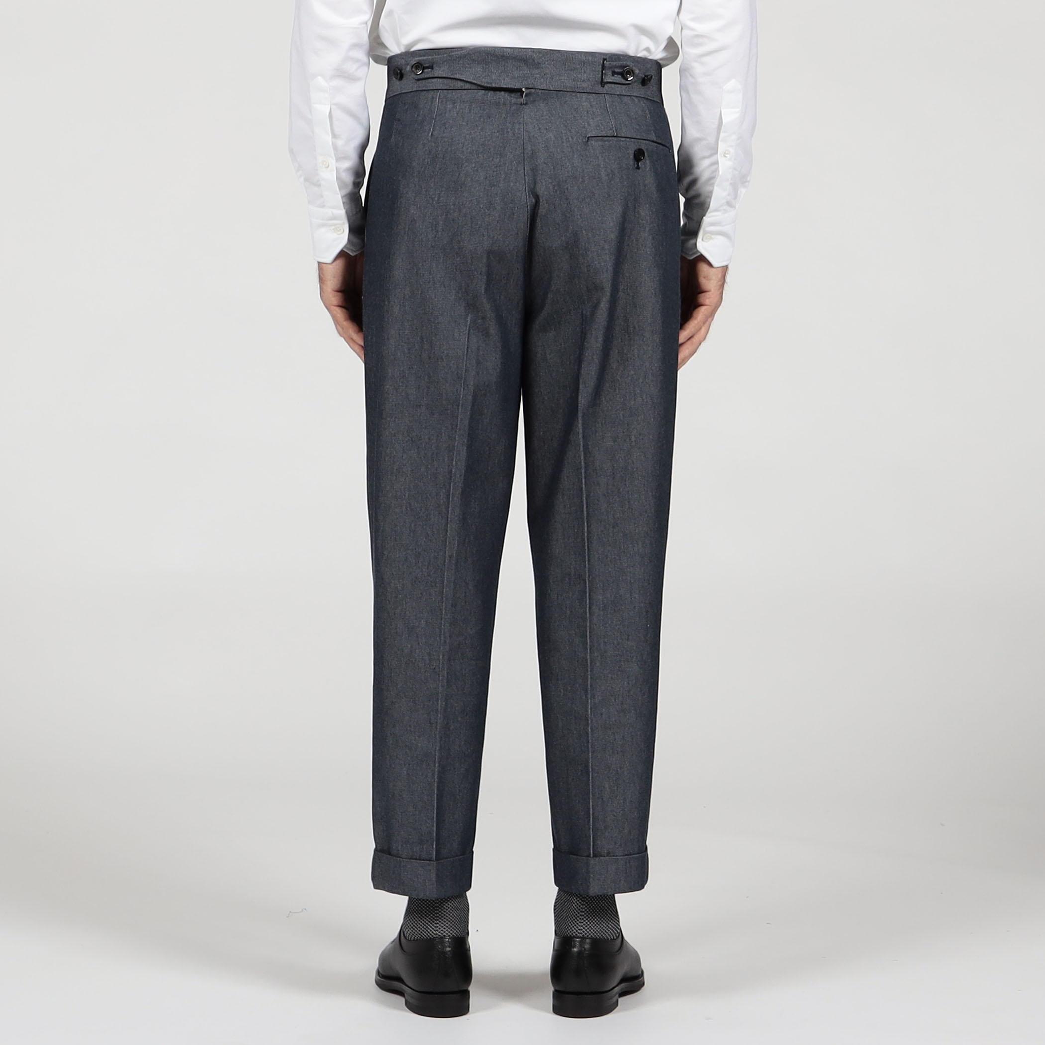 TOMORROWLAND　リネン バックベルト ペグトップスラックス リネン バックベルト ペグトップスラックス SOLBIATI （スラックス