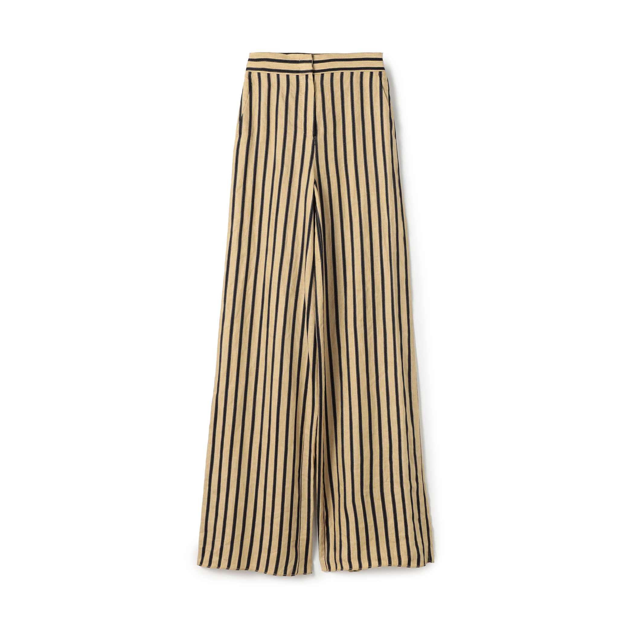 Max Mara マックスマーラ パンツ サイズ40 ストライプ柄 コットン×ラミー レディース Max Mara - マックスマーラ Max Mara パンツの通販 by KOMEHYO ONLINE