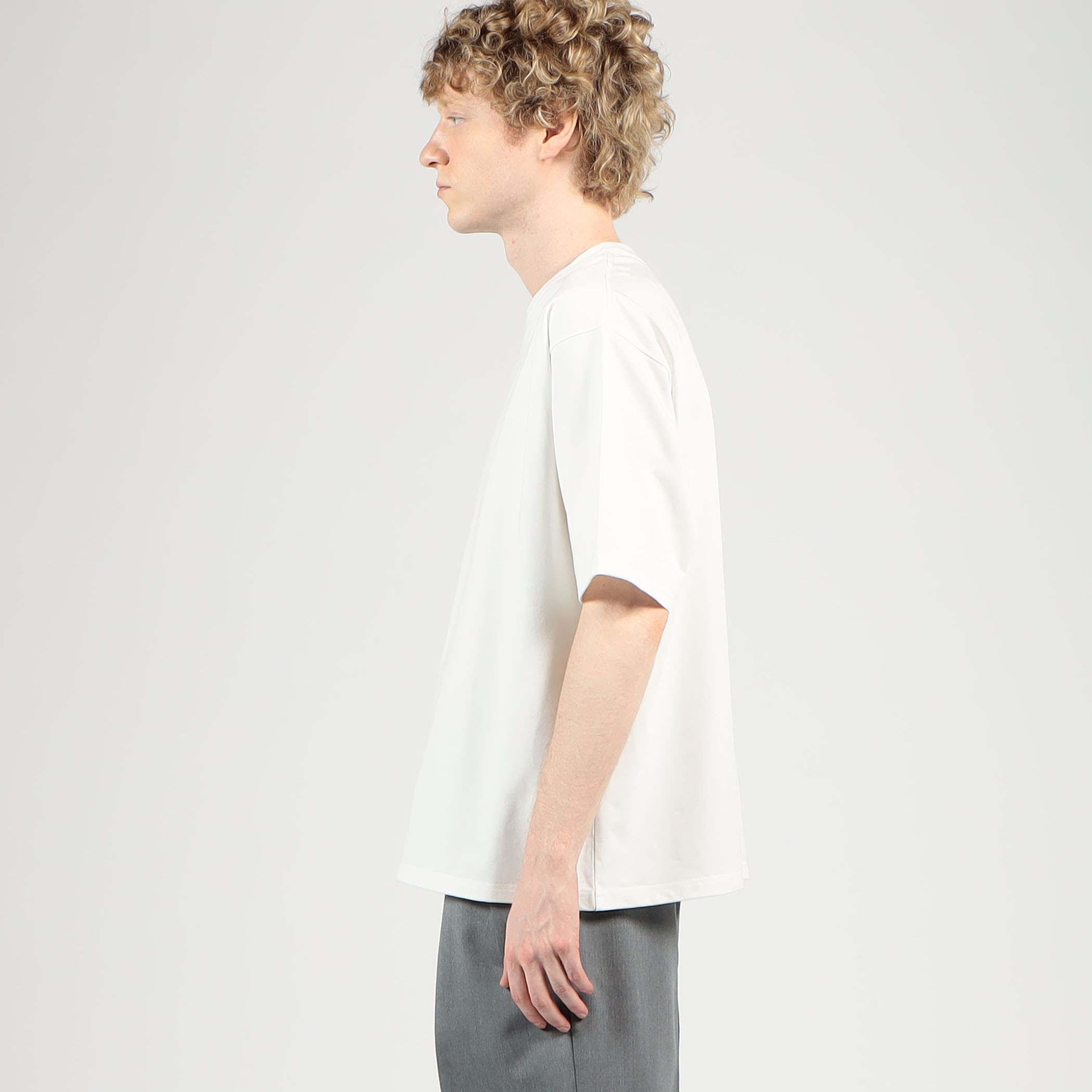   ロゴ クルーネック クラシック コットン Tシャツ ORCIVAL tシャツ | コットン クルーネックワイドTシャツ MEN
