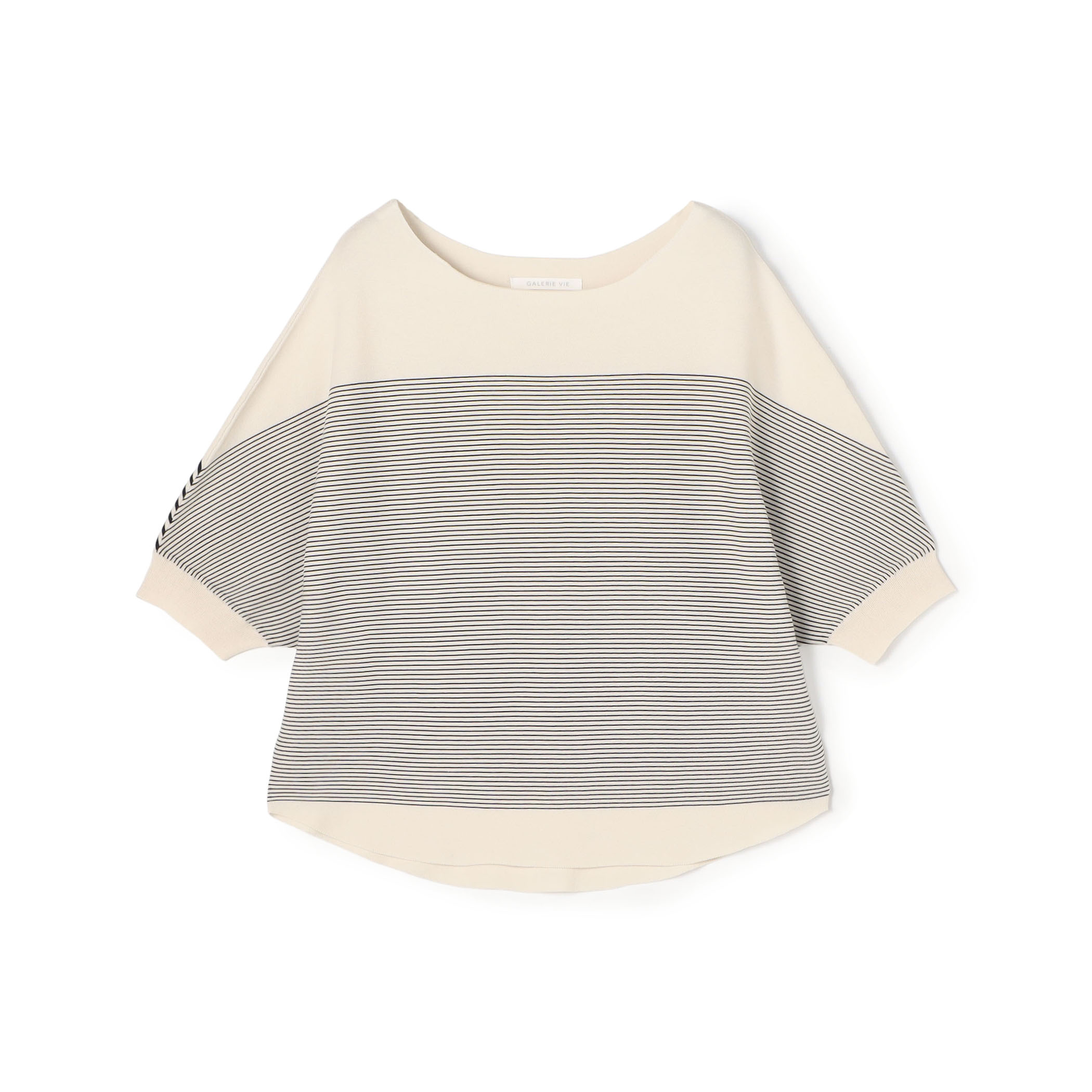 クレープコットンガーター ドルマンスリーブプルオーバー