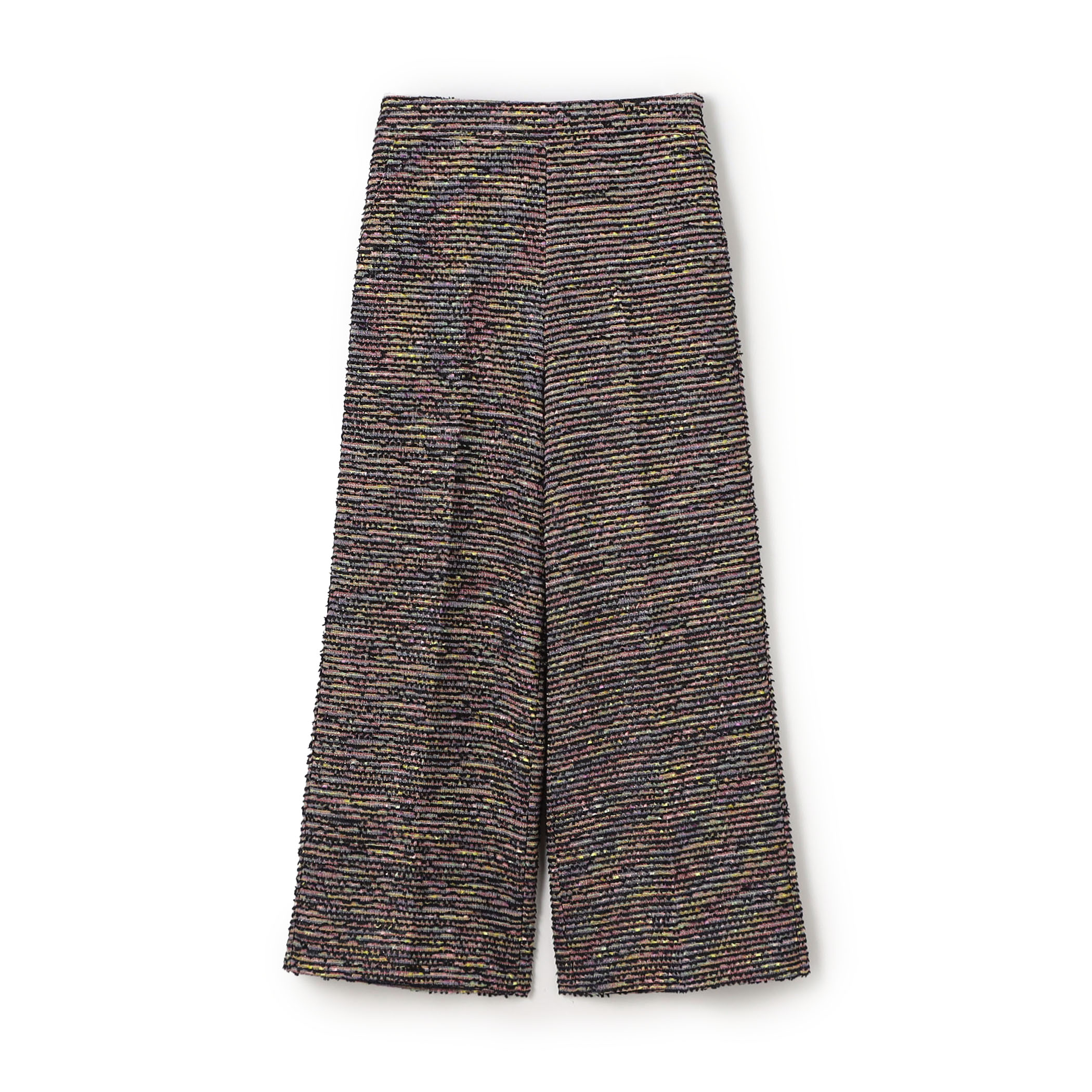 フリンジヤーンツイード ワイドパンツ