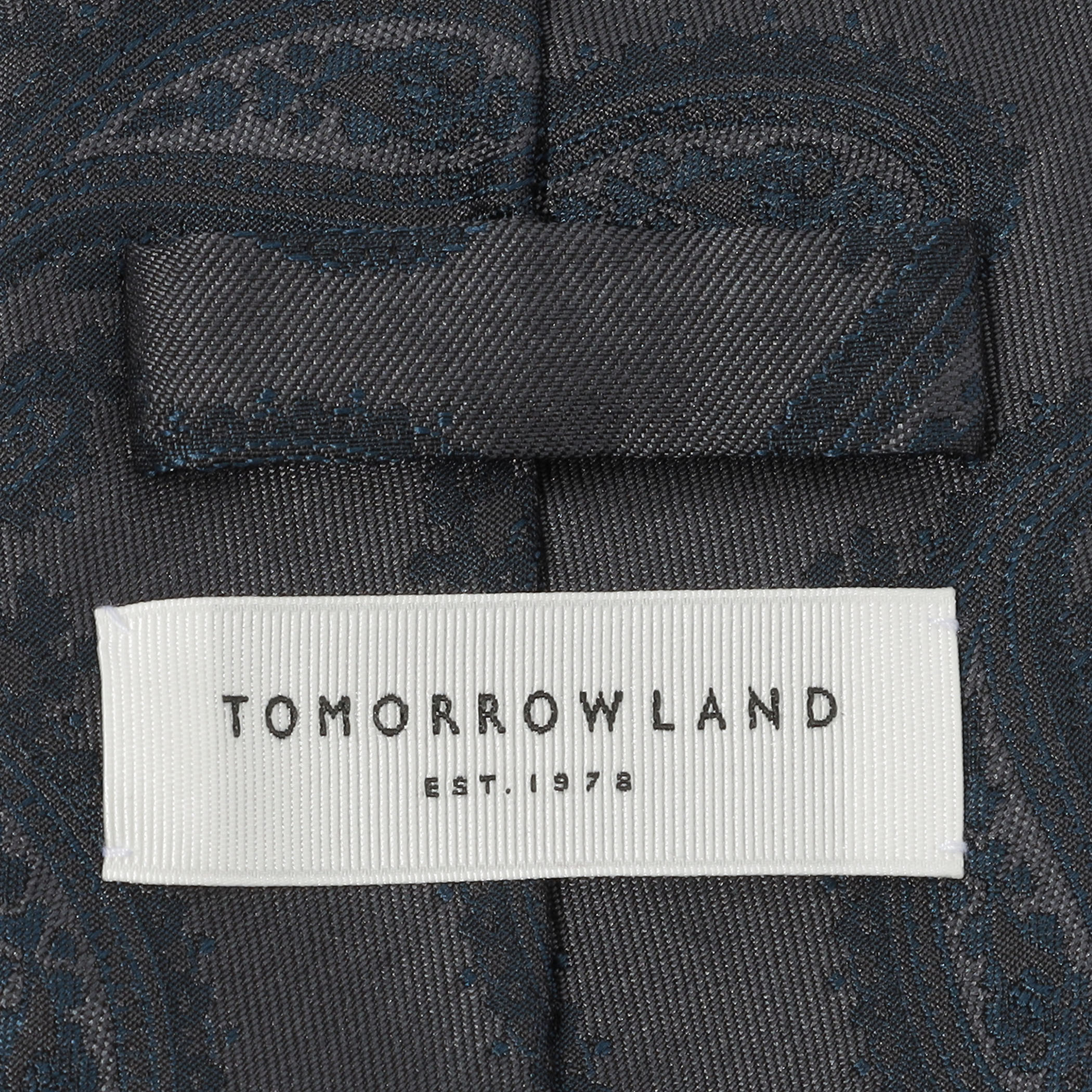 TOMORROWLAND シルクジャガード ペイズリー柄ネクタイ