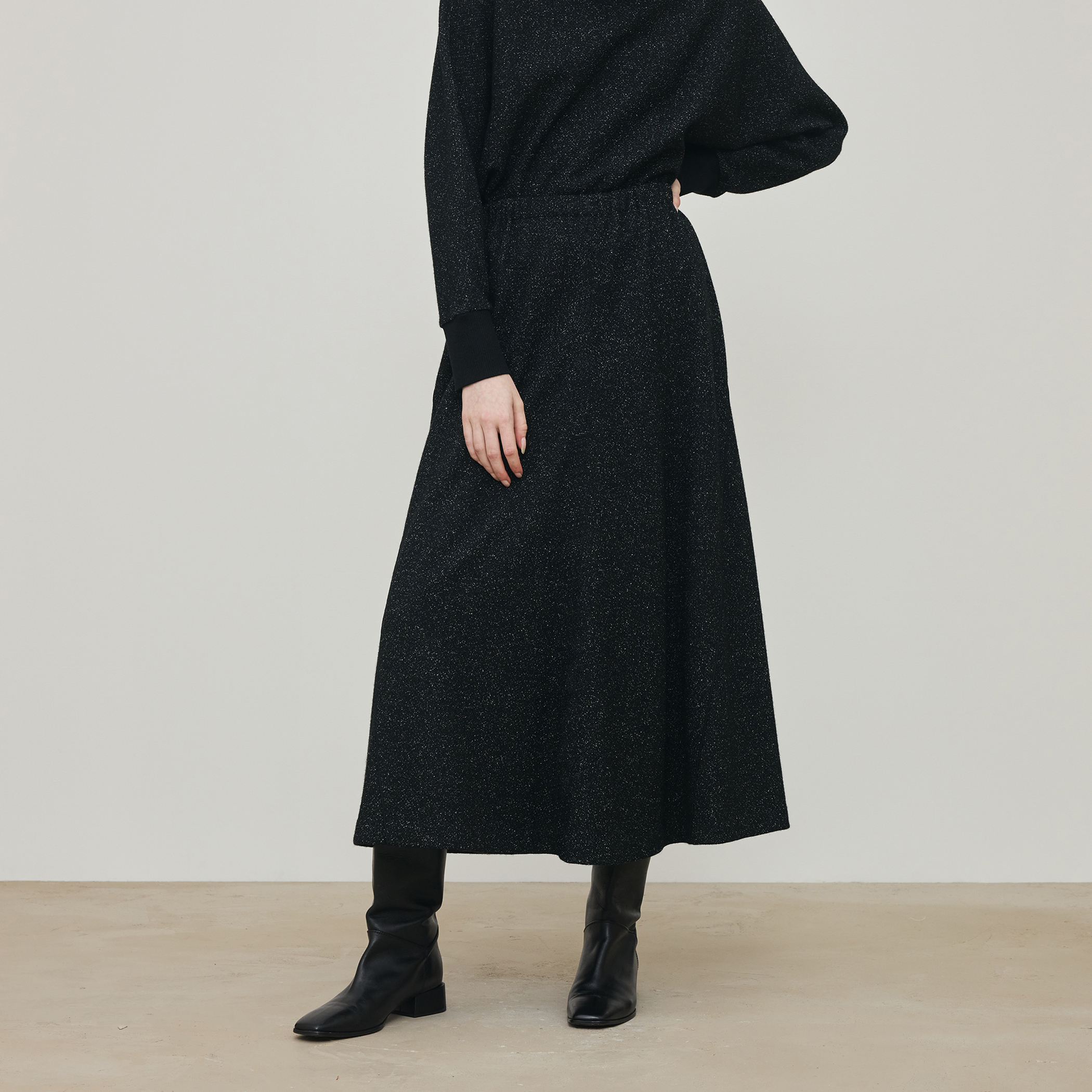 Ifsixwasnine CARDI-2ブラック レース ロングカーデ試着のみ ノイジーインレーステッチ ギャザースカート｜トゥモローランド 公式通販