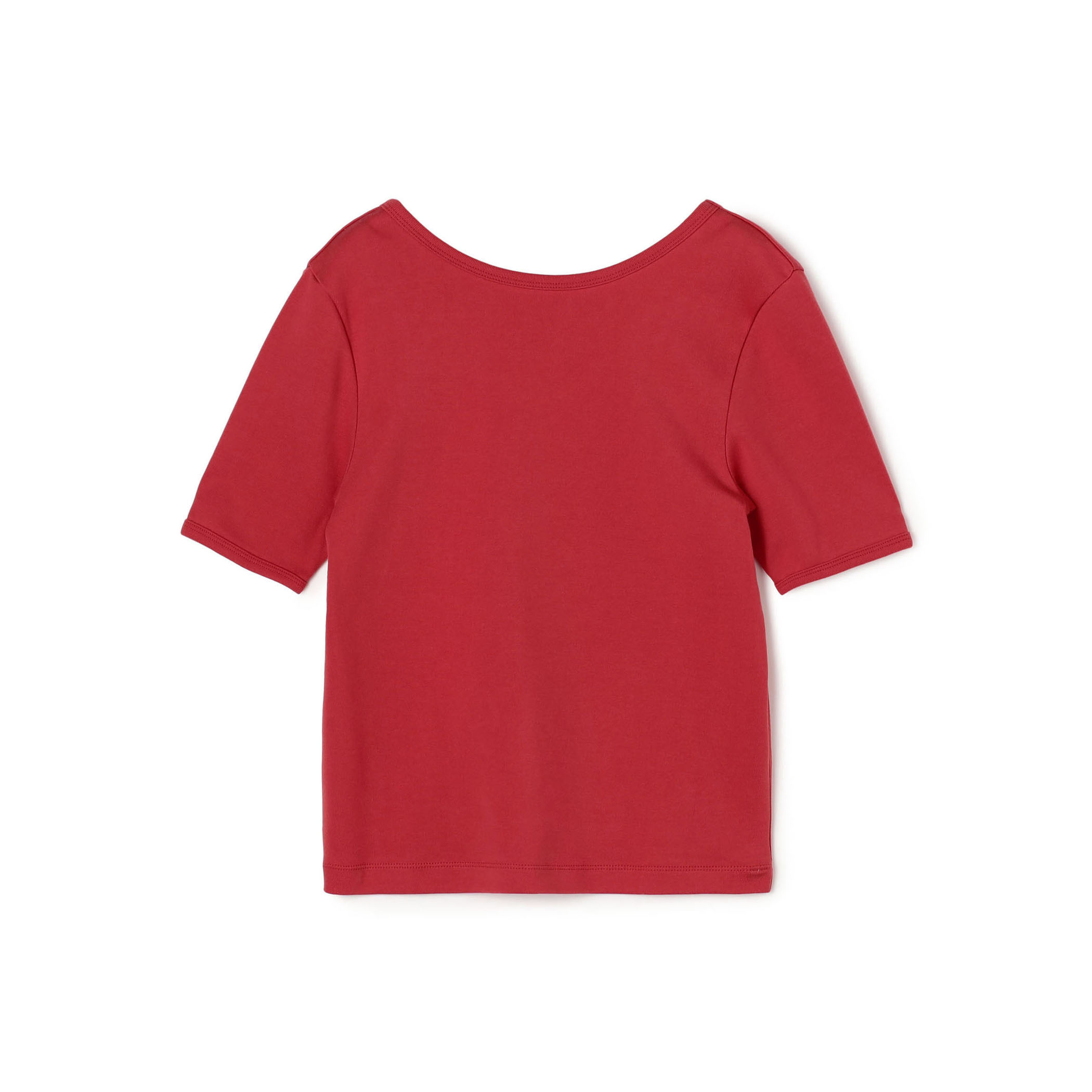 シルキーリブ ボートネックプルオーバー