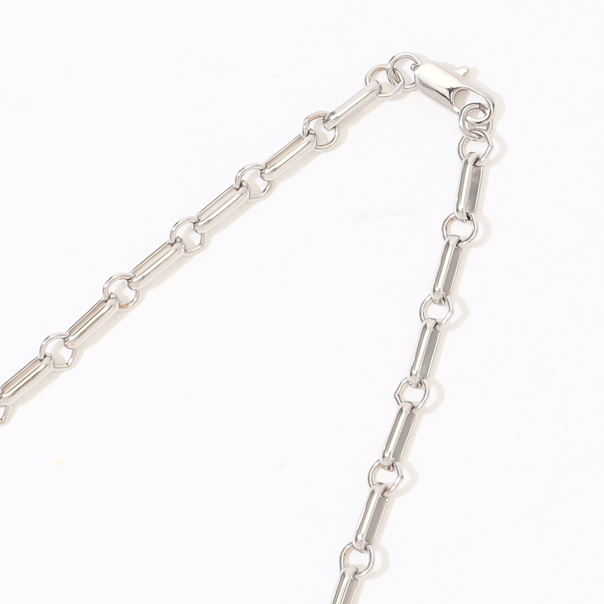 LAURA LOMBARDI Bar Chain Platinum シルバーチェーンネックレス