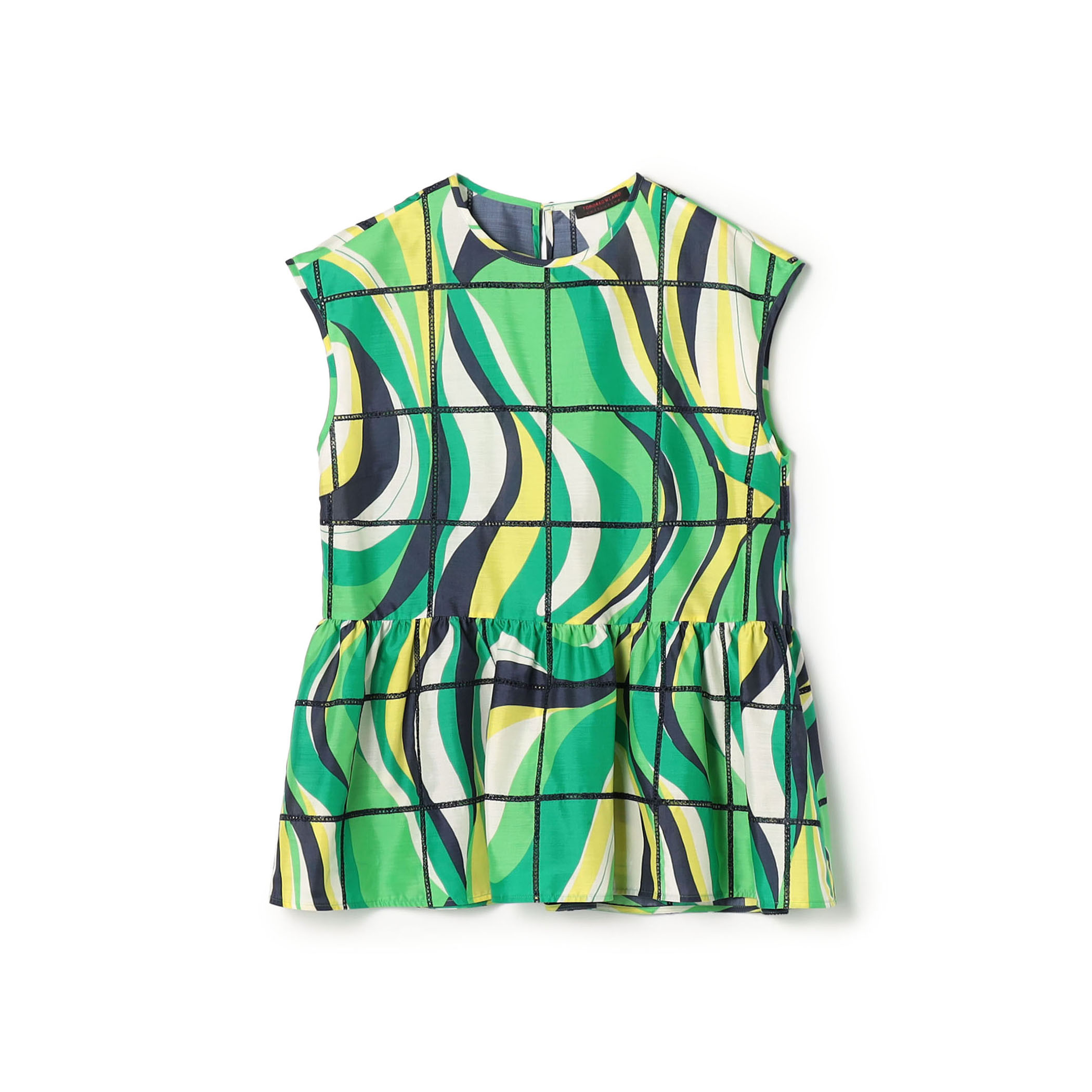 【WEB先行予約】アイレットウェーブプリント チュチュブラウス