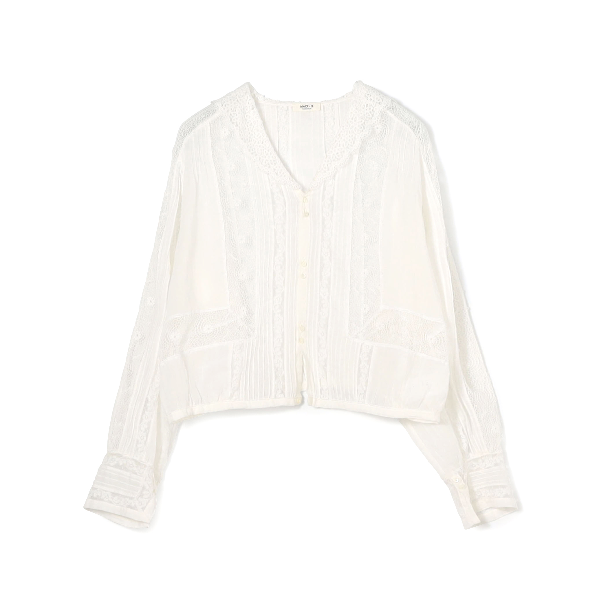 ビンテージローン セーラーカラーブラウス