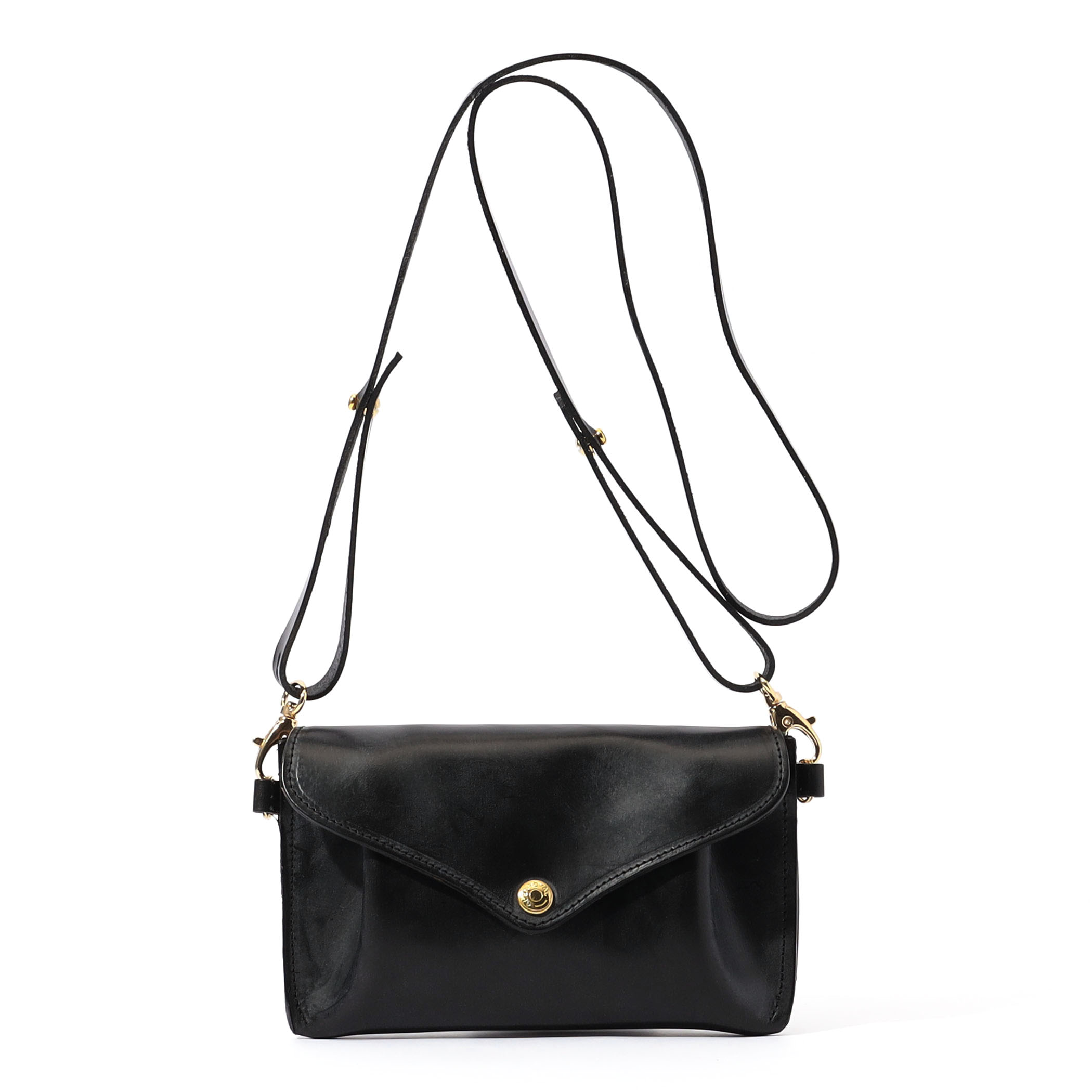 【別注】GLENROYAL MEDIUM PURSE WITH STRAP ブライドルレザー ショルダーミニバッグ