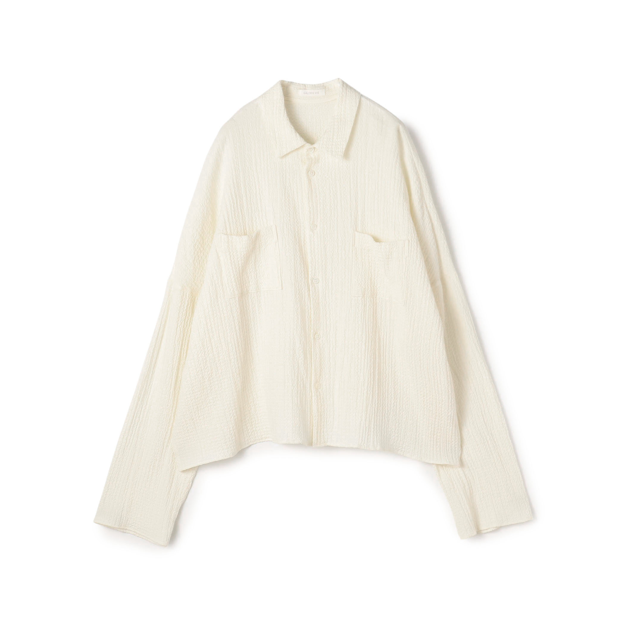 エアリーサッカー ワイドフィットシャツ