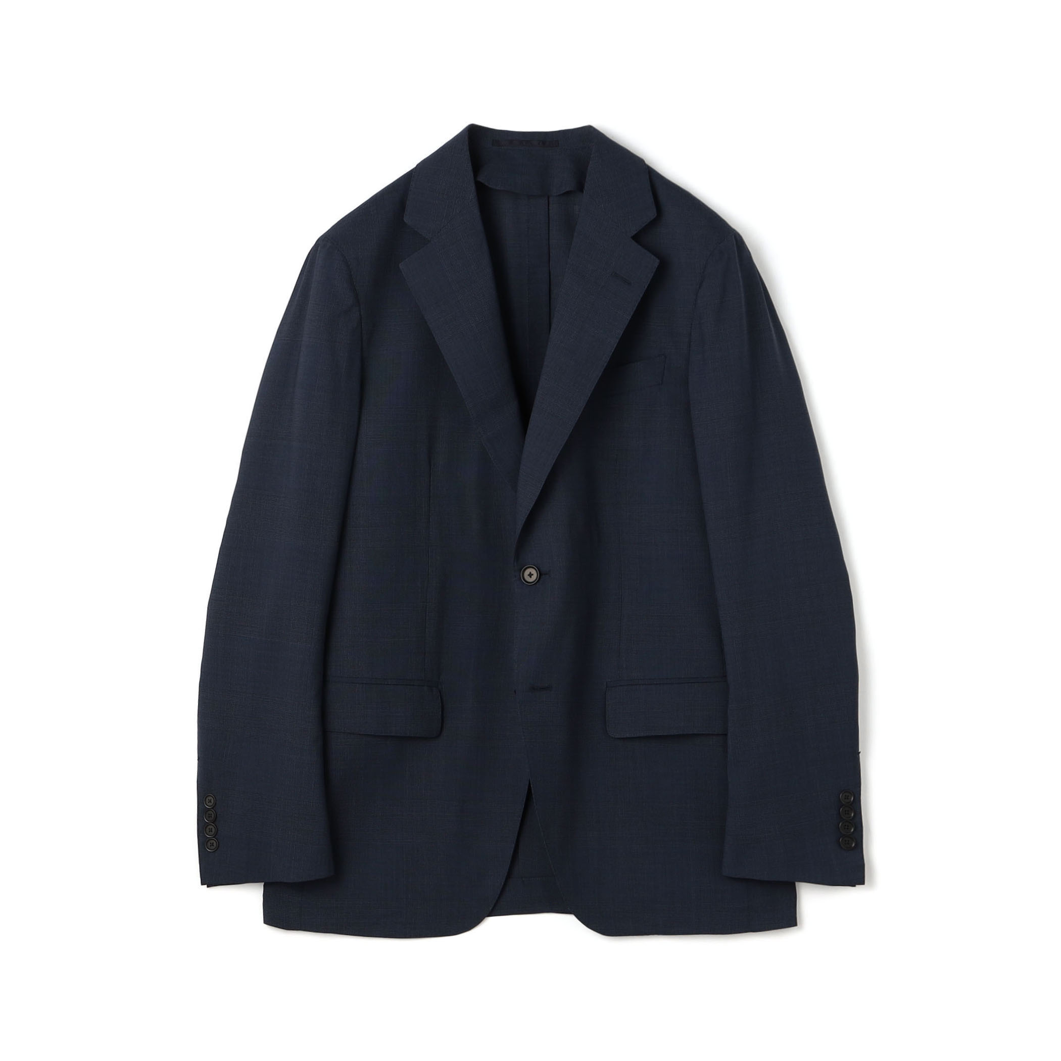 Super120'sウールポリエステル シングルブレステッド2Bジャケット