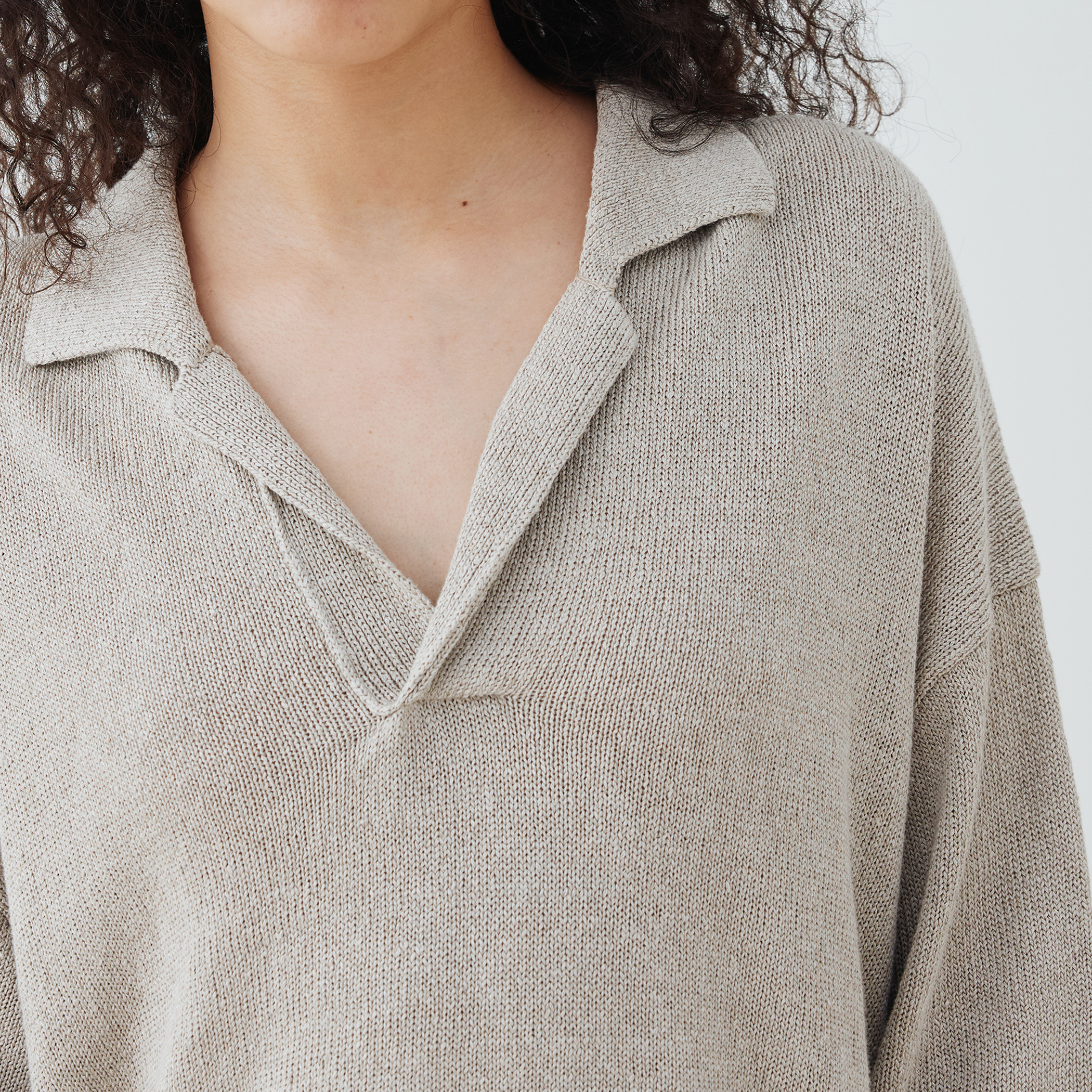 □リネンリリヤーン スキッパープルオーバー｜トゥモローランド 公式通販