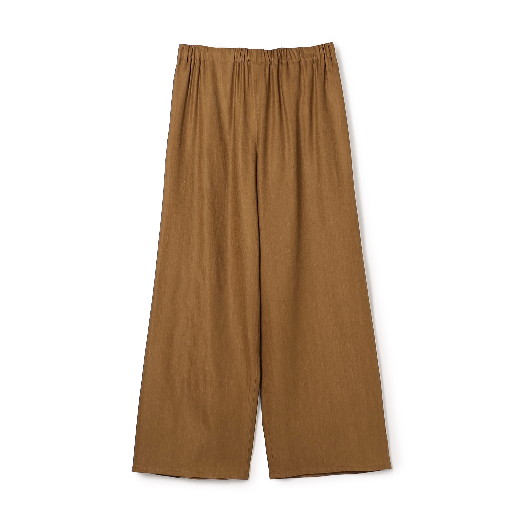 レーヨンリネンストレッチ イージーセミワイドパンツ