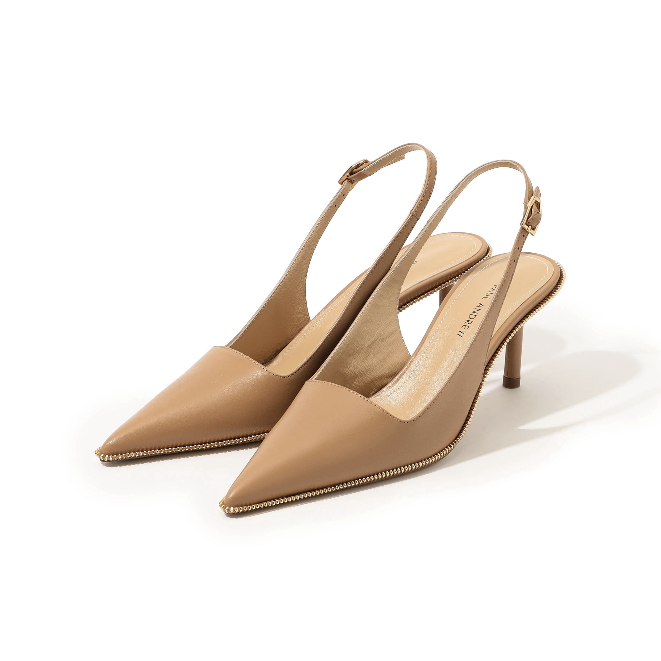 PAUL ANDREW SPIKE SLING ZIP パンプス