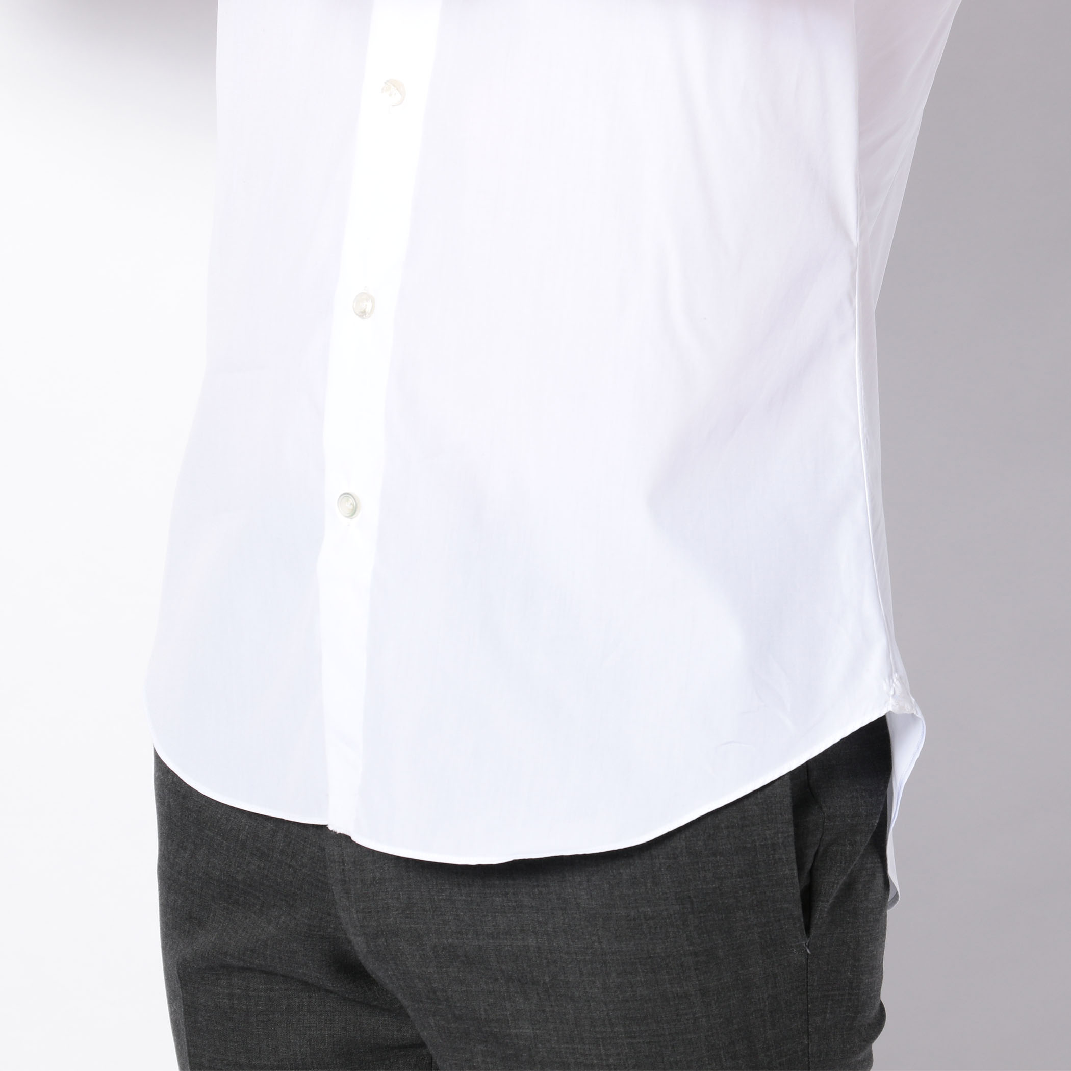ERRICO FORMICOLA コットンサテン セミワイドカラー ドレスシャツ｜トゥモローランド 公式通販