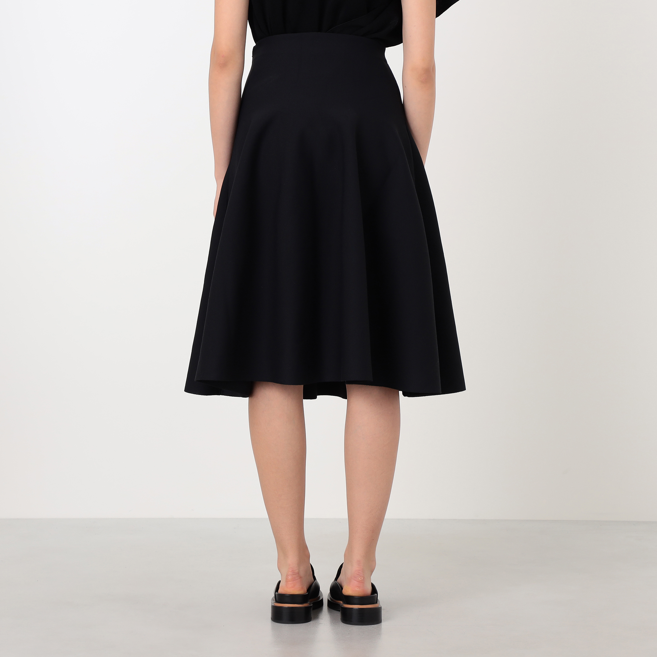 CFCL MILAN MIDI FLARE SKIRT ミラノリブ フレアスカート