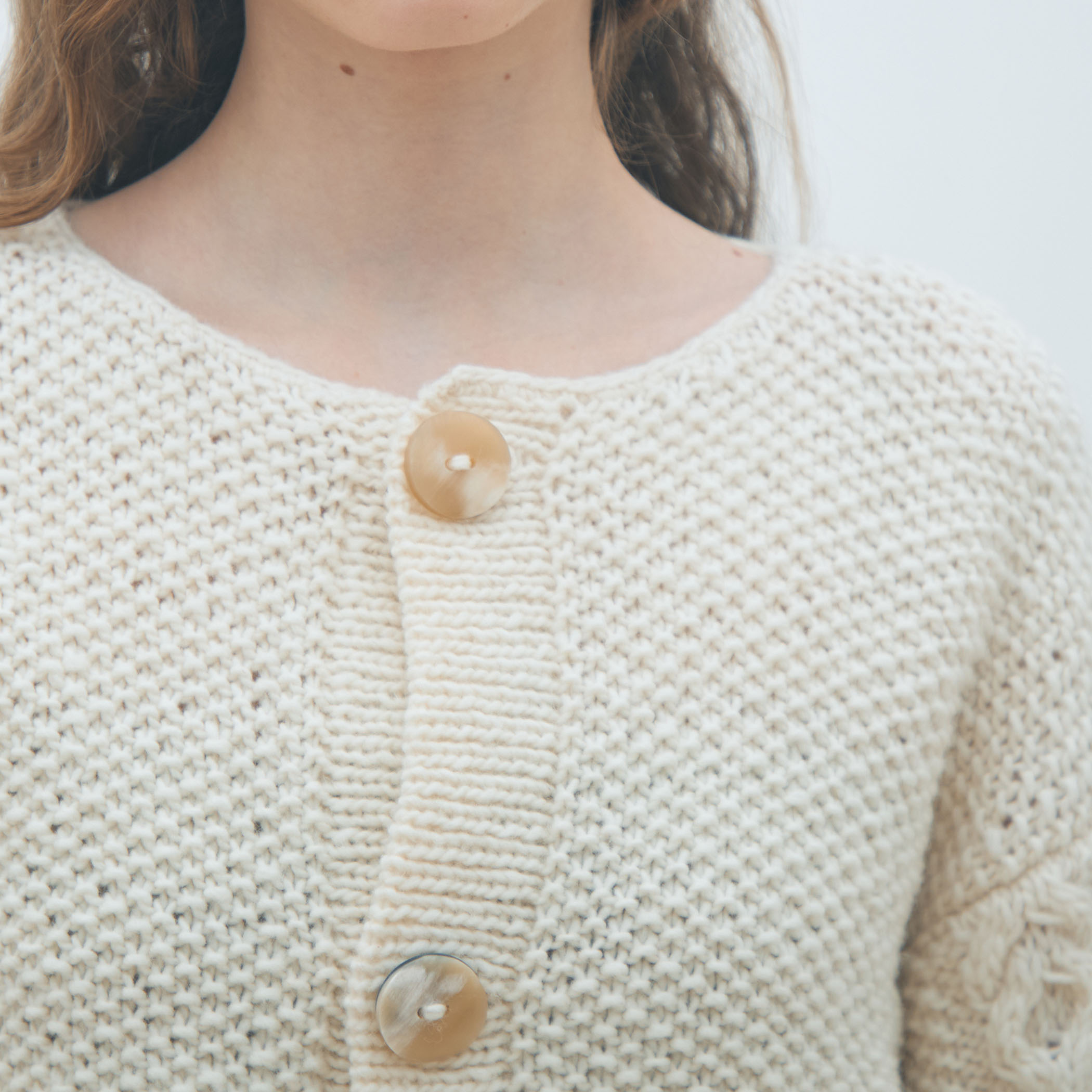 ハンドニット ショートカーディガン｜トゥモローランド 公式通販