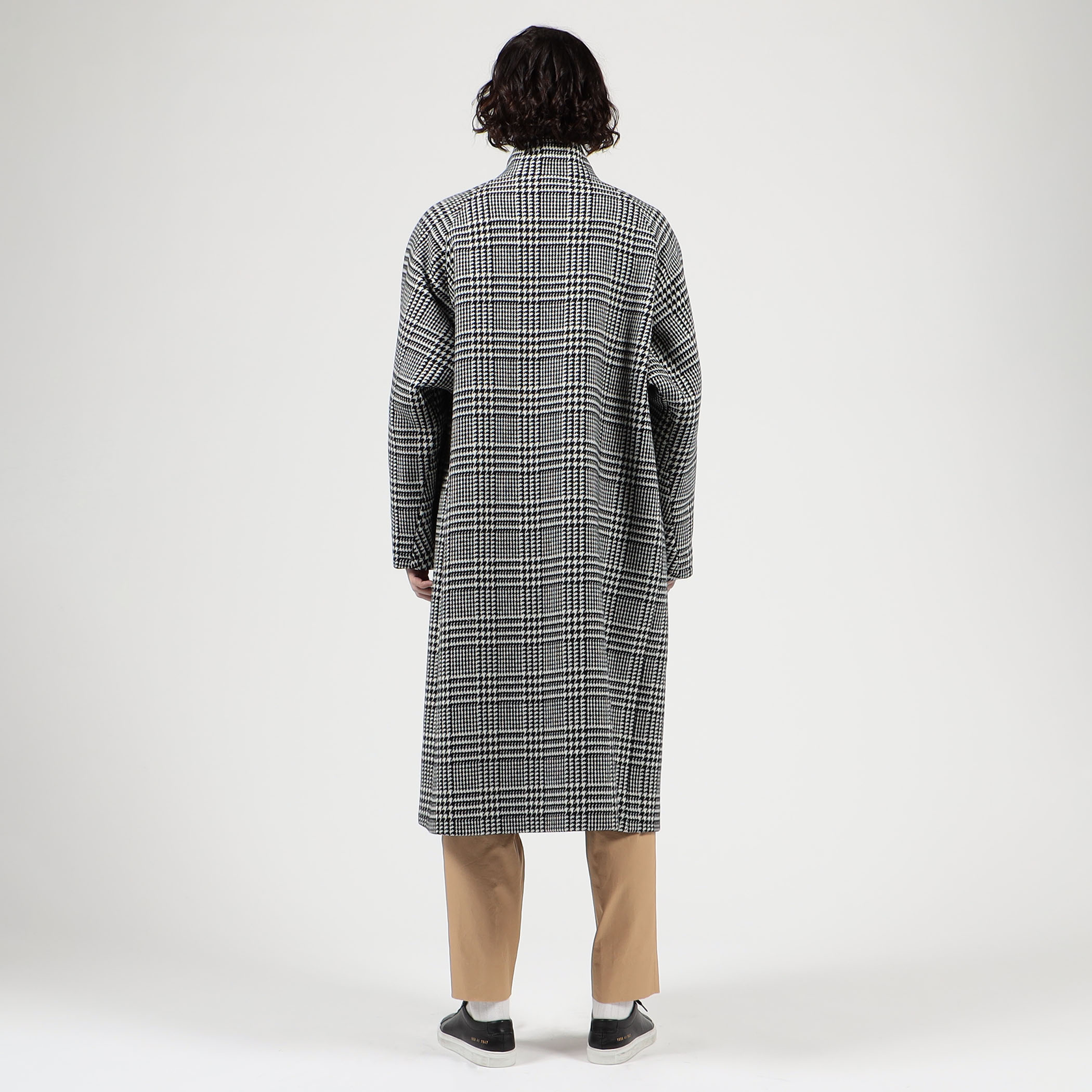 トゥモローランド　モスタルダグレンチェック スタンドカラーコート モスタルダグレンチェック スタンドカラーコート | maison