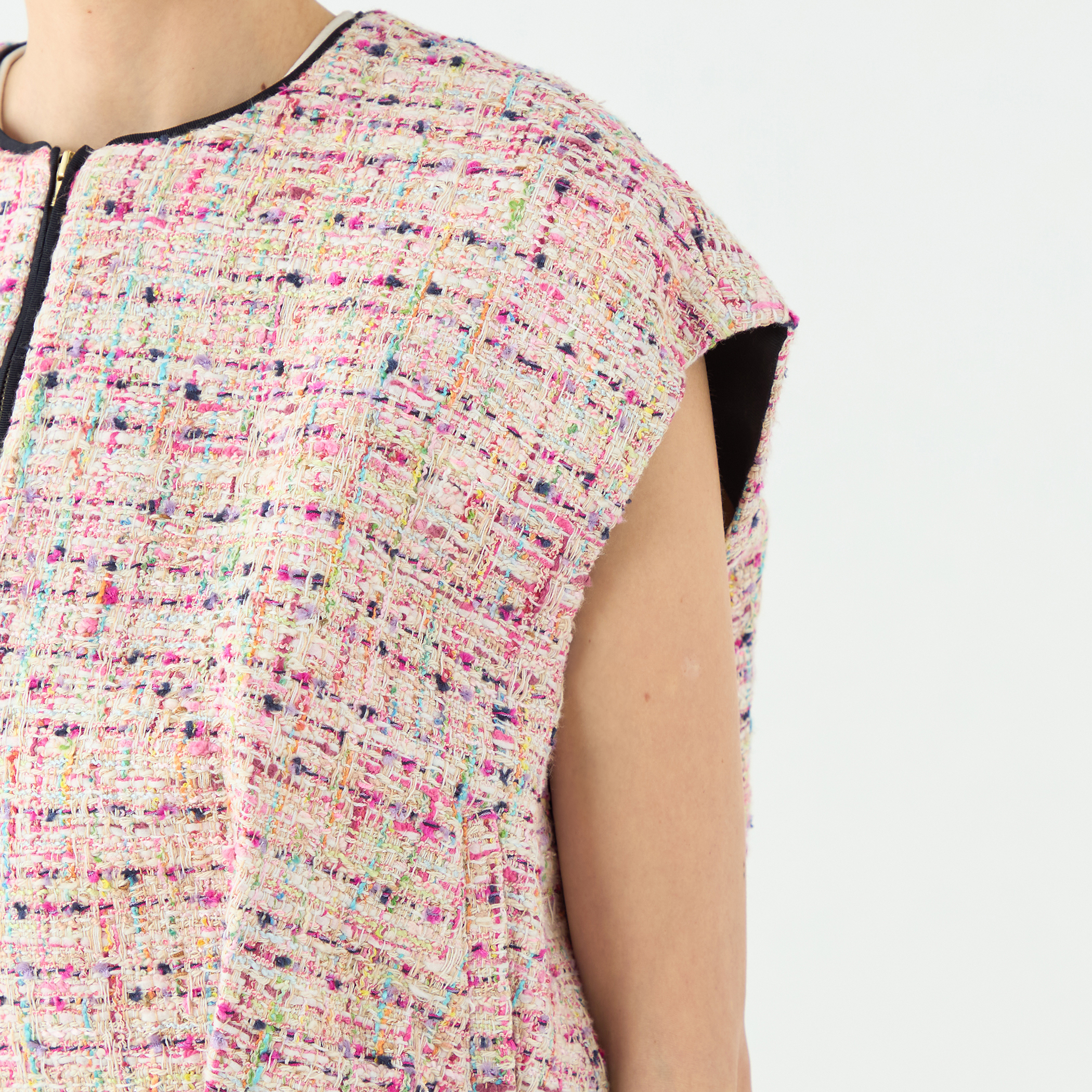 コロレファンシーツイード ジップアップジレ｜トゥモローランド 公式通販