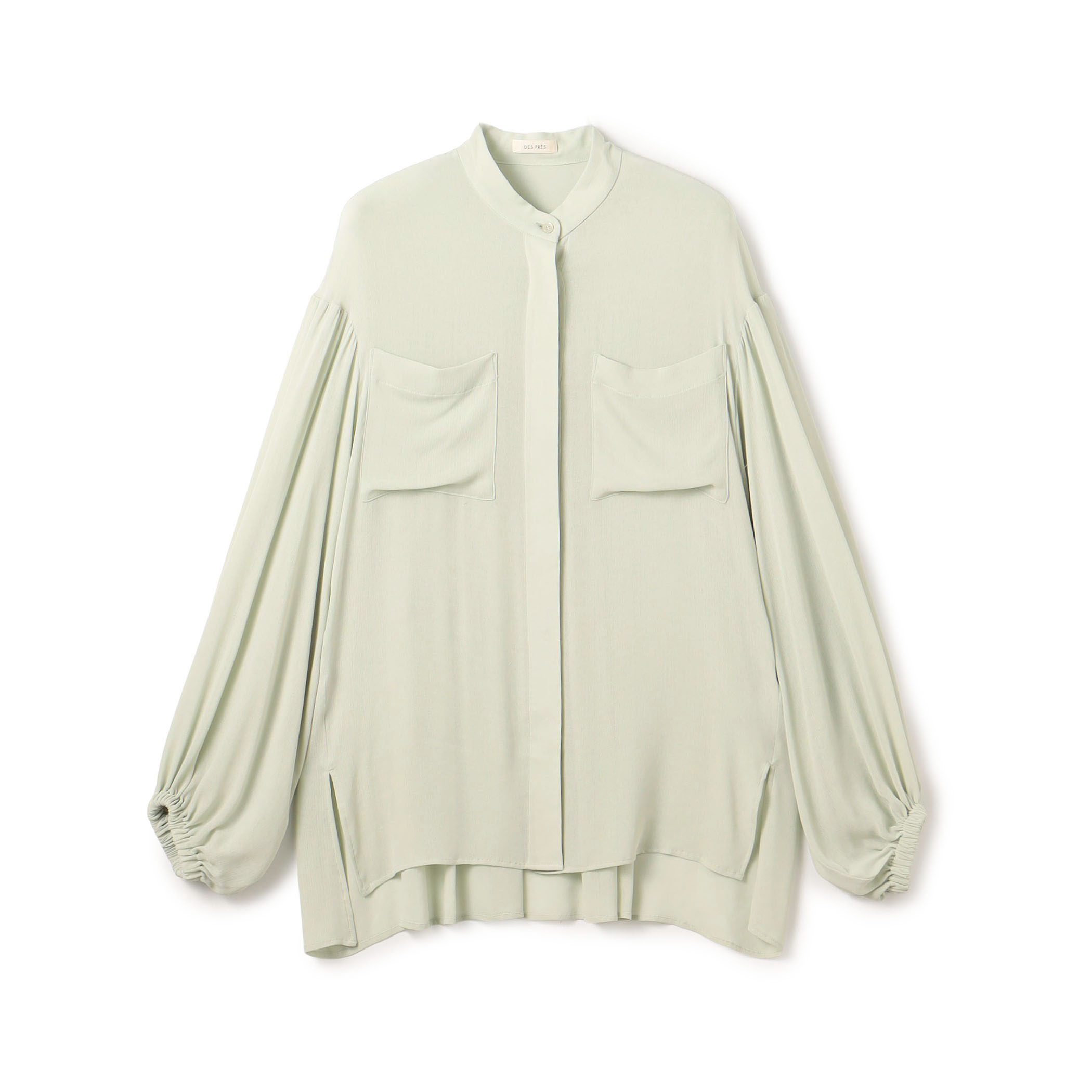 ダブルクレープ チュニックブラウス