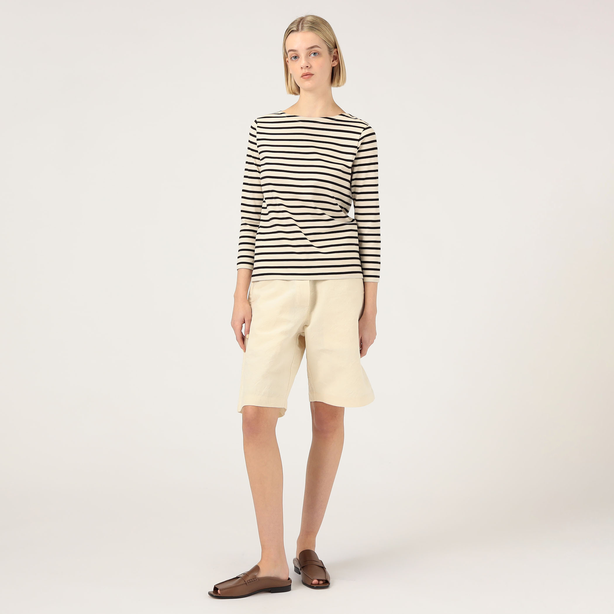 ファインコットン ボートネックプルオーバー｜トゥモローランド 公式通販