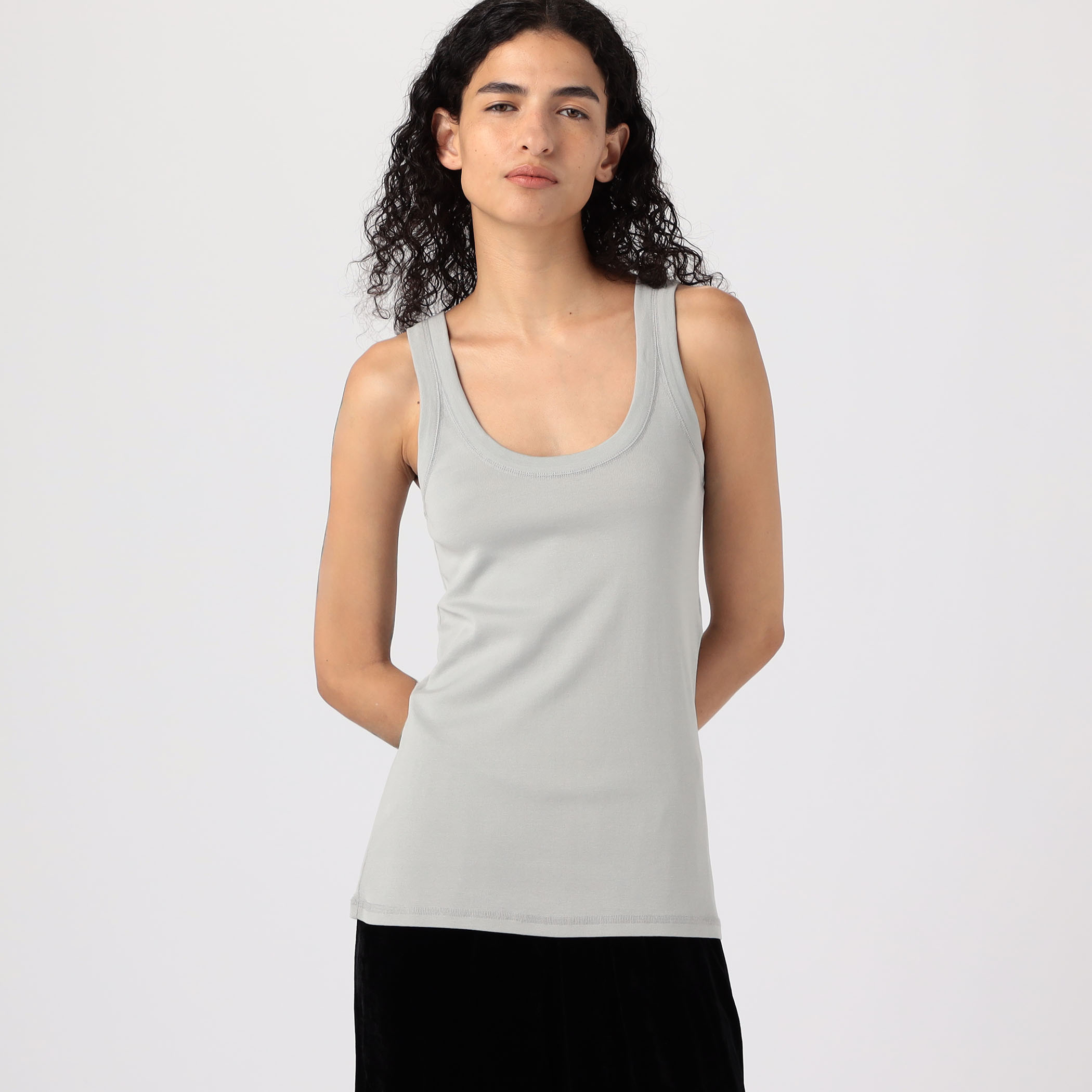 LEMAIRE ベージュ タンクトップ ノースリーブ LEMAIRE / RIB TANK TOP｜ESTNATION ONLINE STORE