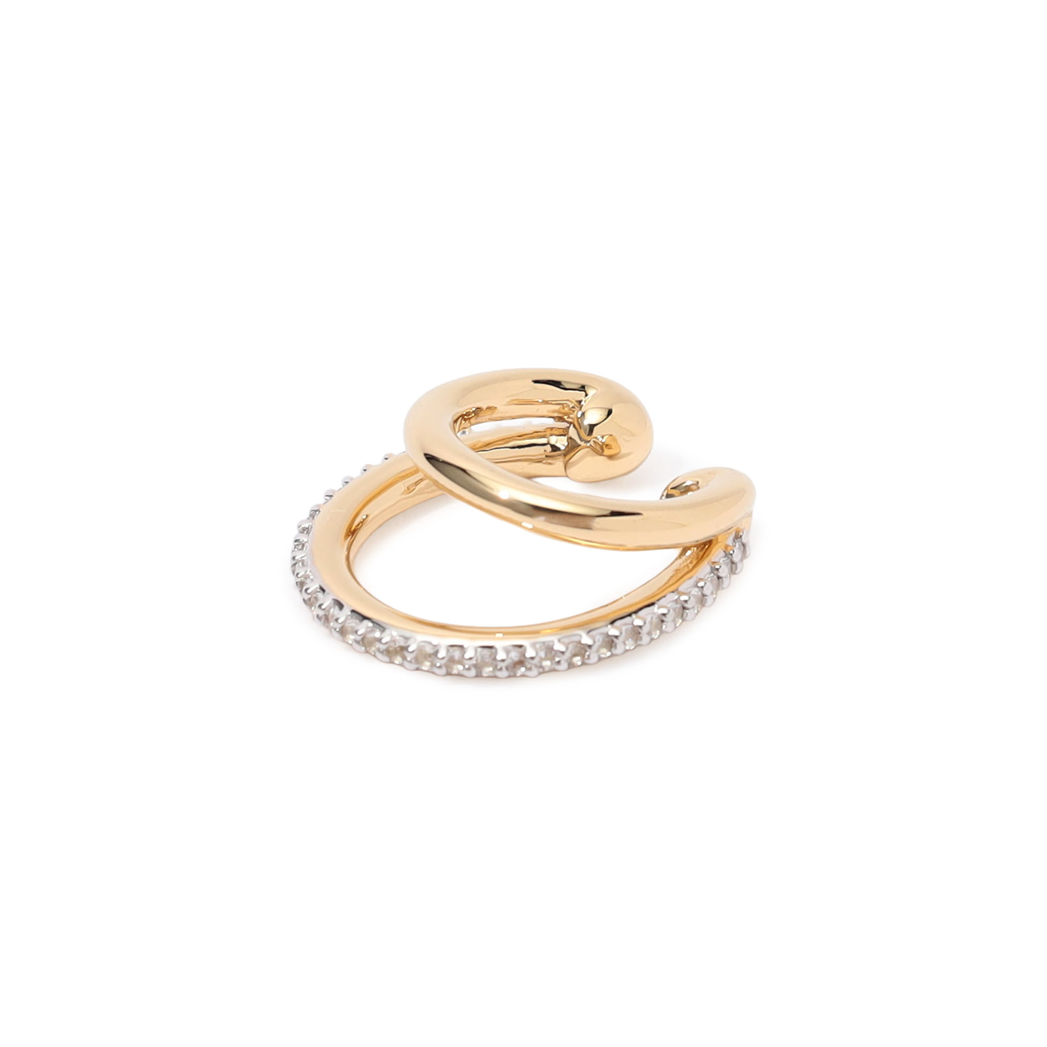 Otiumberg. Pave Double Ear Cuff