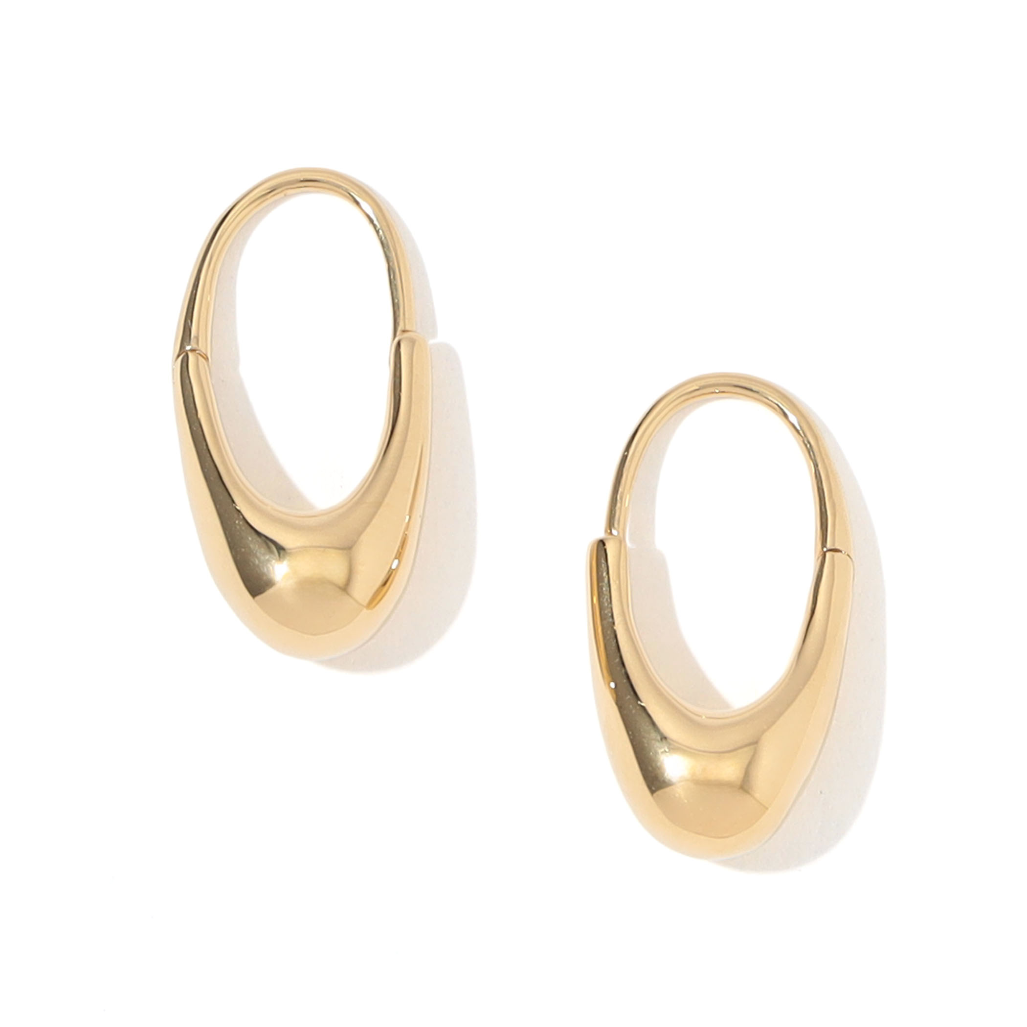 Otiumberg. Roscida Drop Hoops ゴールドピアス