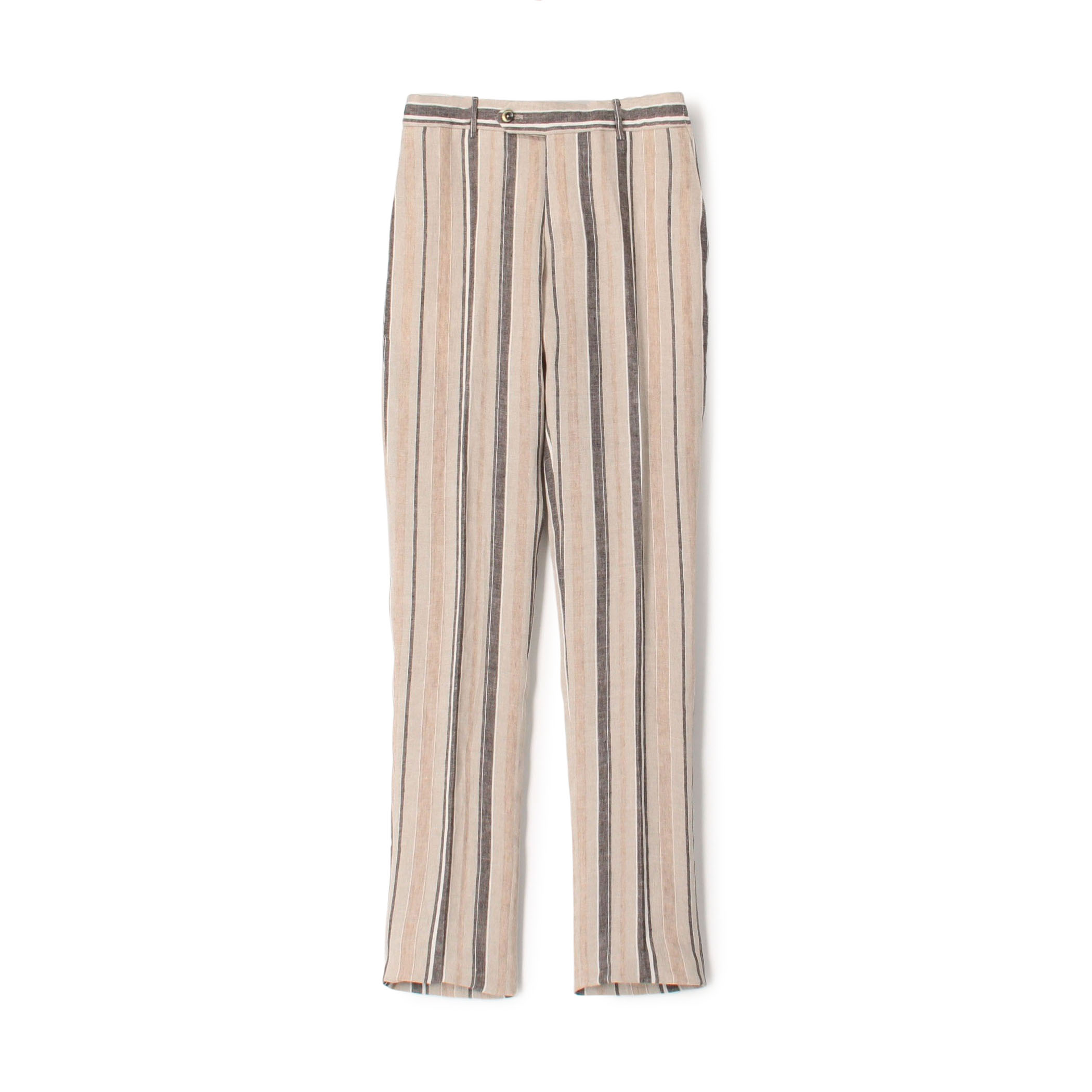 PT TRINO SLIM JOGGER リネンストライプ イージースラックス